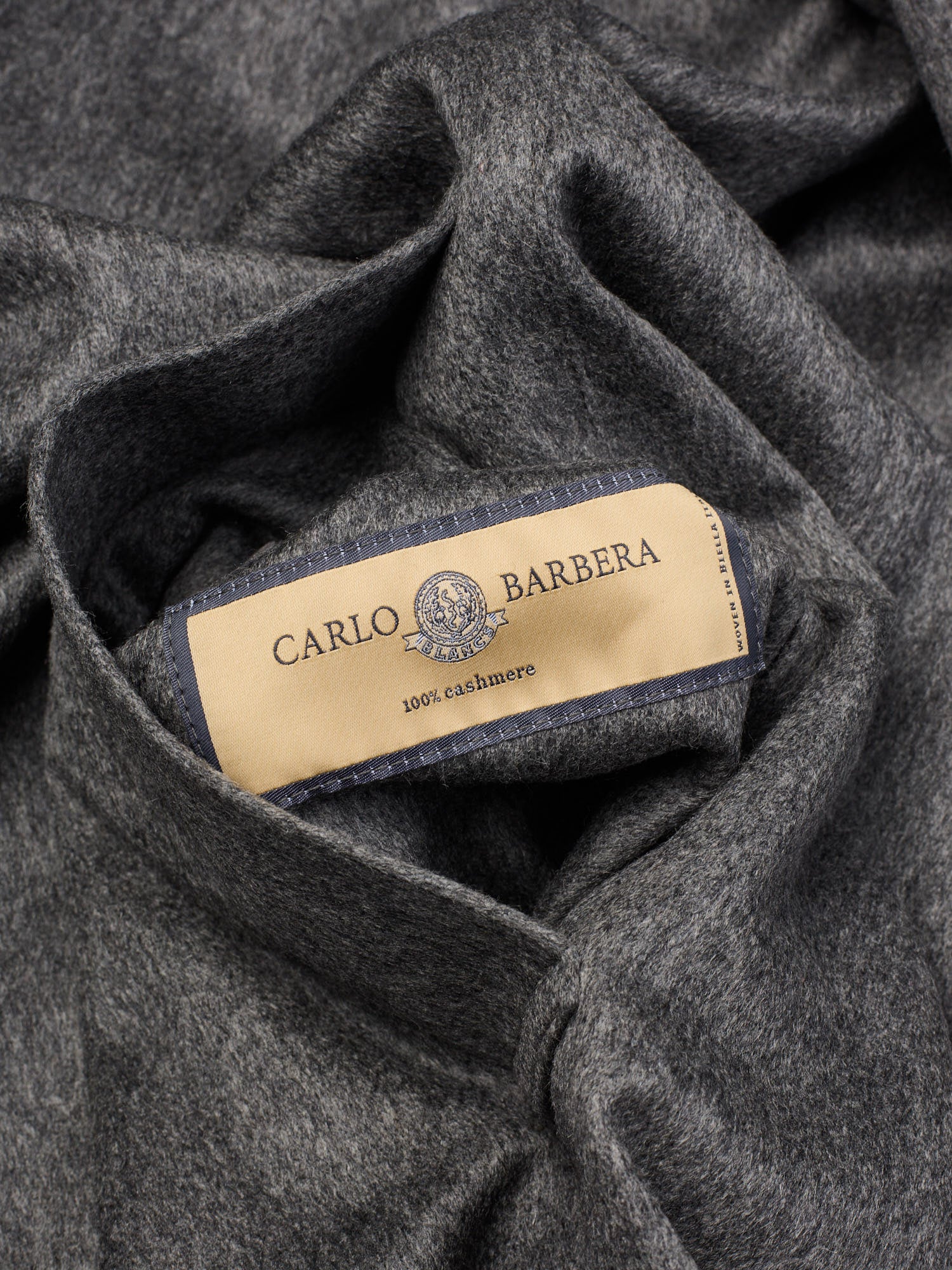 KITON KIRED "Peak" Gray Double Sided Reversible Carlo Barbera Cashmere Coat