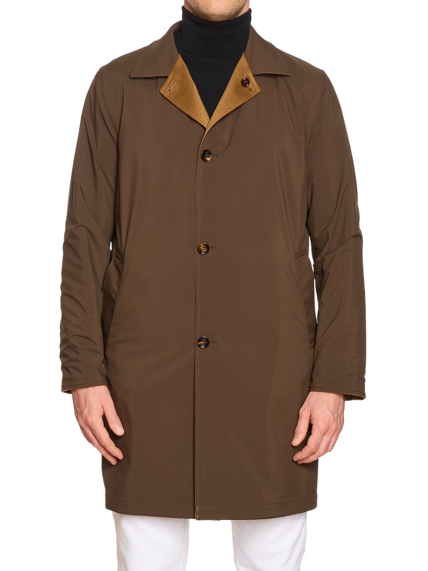 KITON KIRED "Peak" Vicuna Color Double Sided Carlo Barbera Cashmere Coat