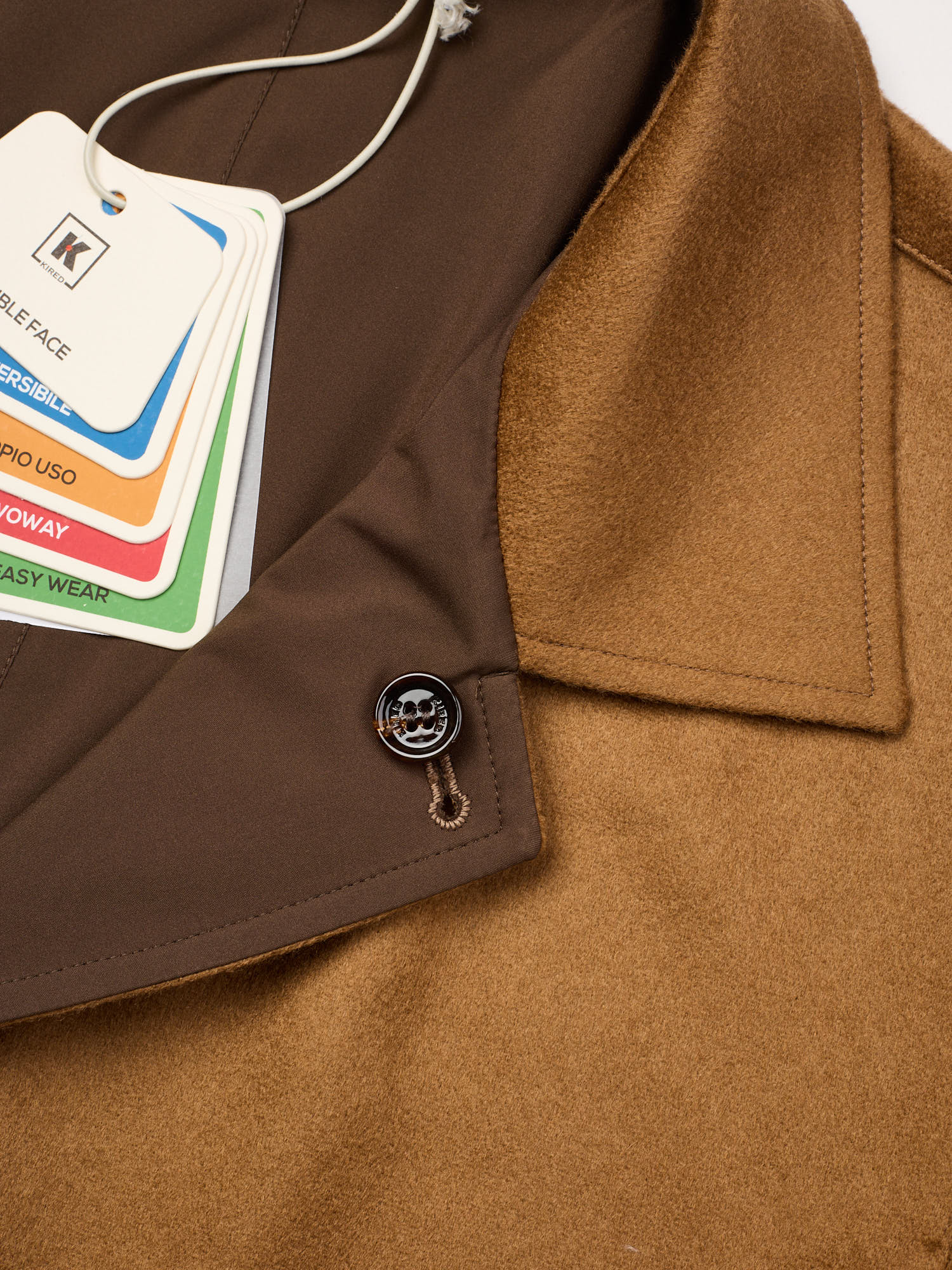 KITON KIRED "Peak" Vicuna Color Double Sided Carlo Barbera Cashmere Coat