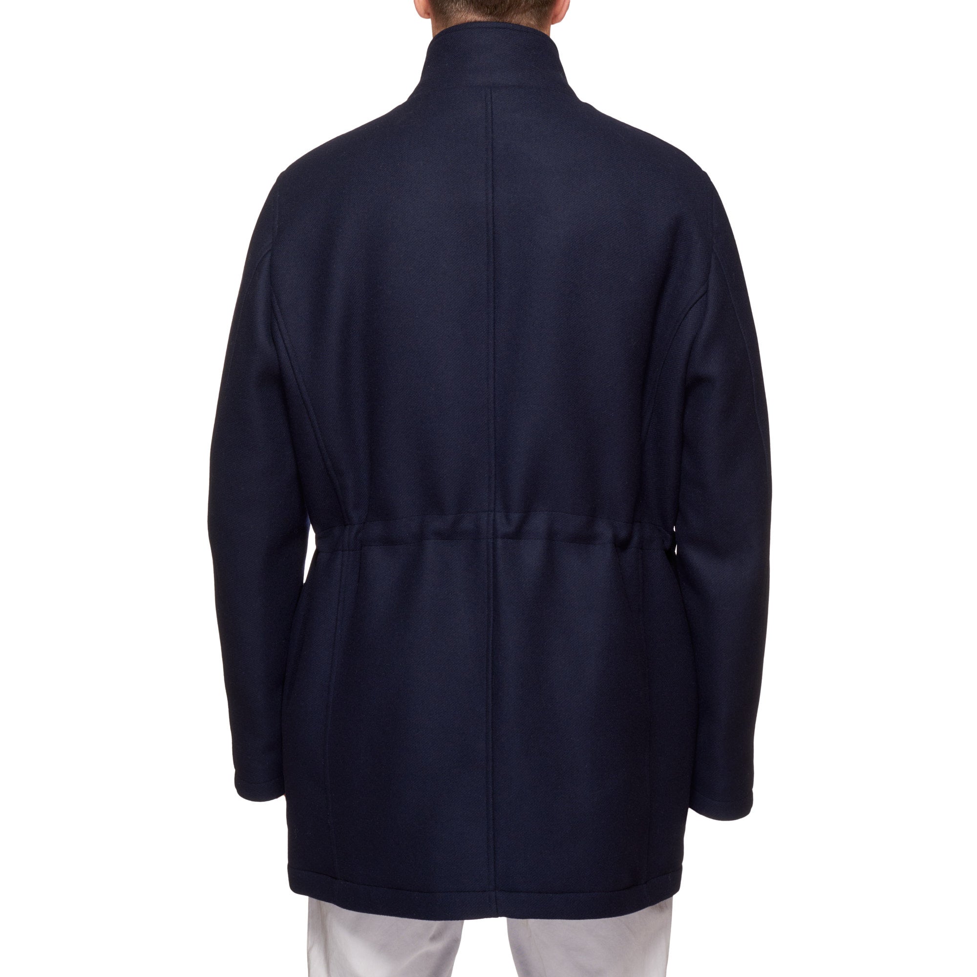 KITON KIRED "Pizzo" Navy Blue Wool-Cashmere Padded Parka Jacket Coat KIRED