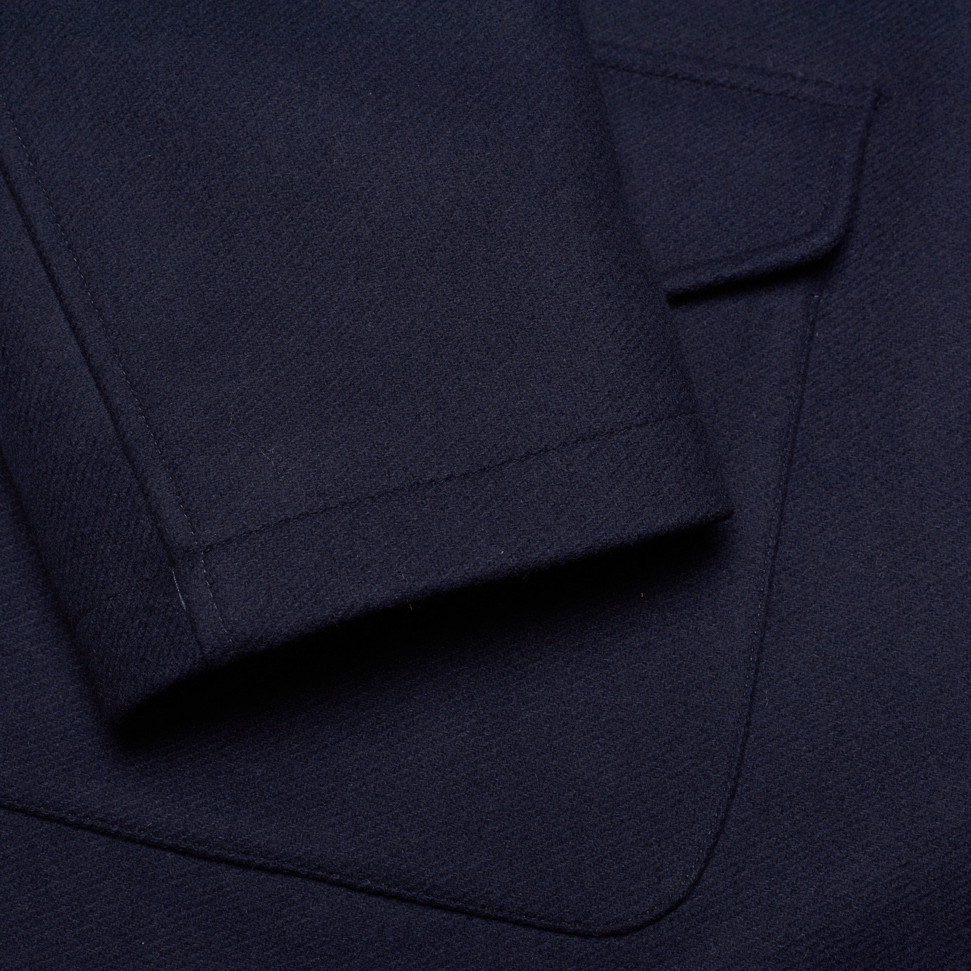 KITON KIRED "Pizzo" Navy Blue Wool-Cashmere Padded Parka Jacket Coat KIRED