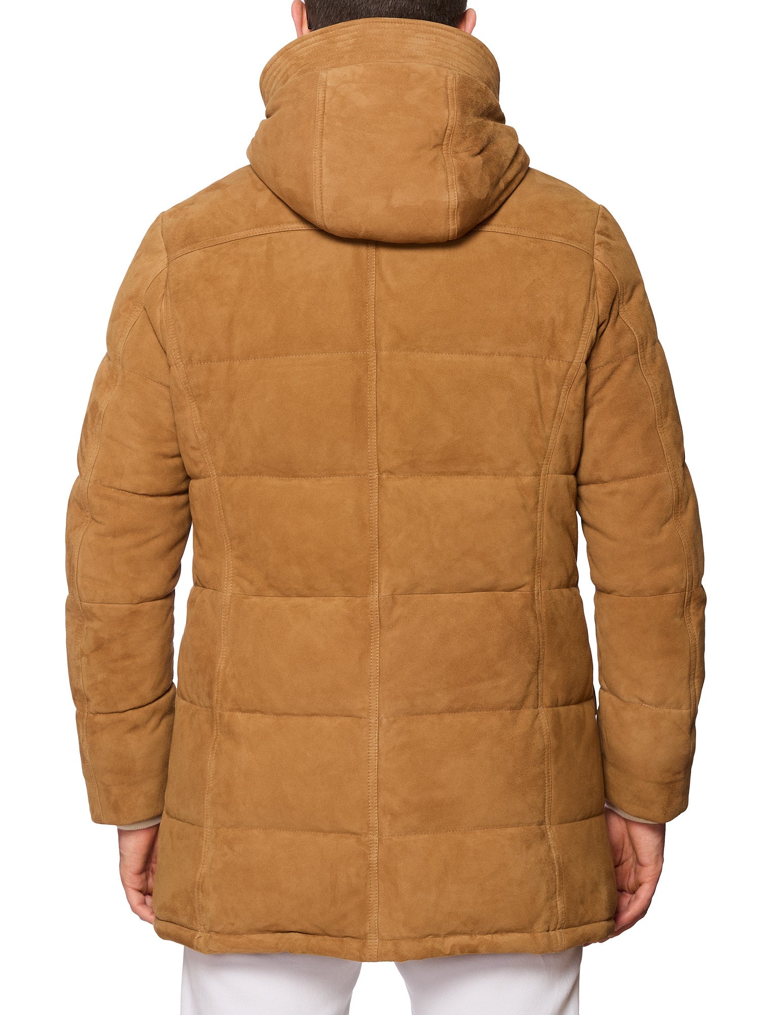 KITON KIRED "Po" Camel Color Down Padded Shearling Collar Parka EU 48 US S 2025