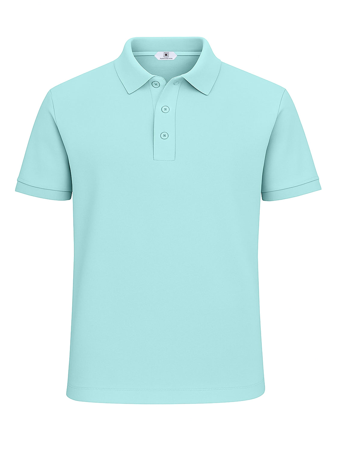 KITON KIRED "Positano" Turquoise Exclusive Supima Cotton Short Sleeve Polo