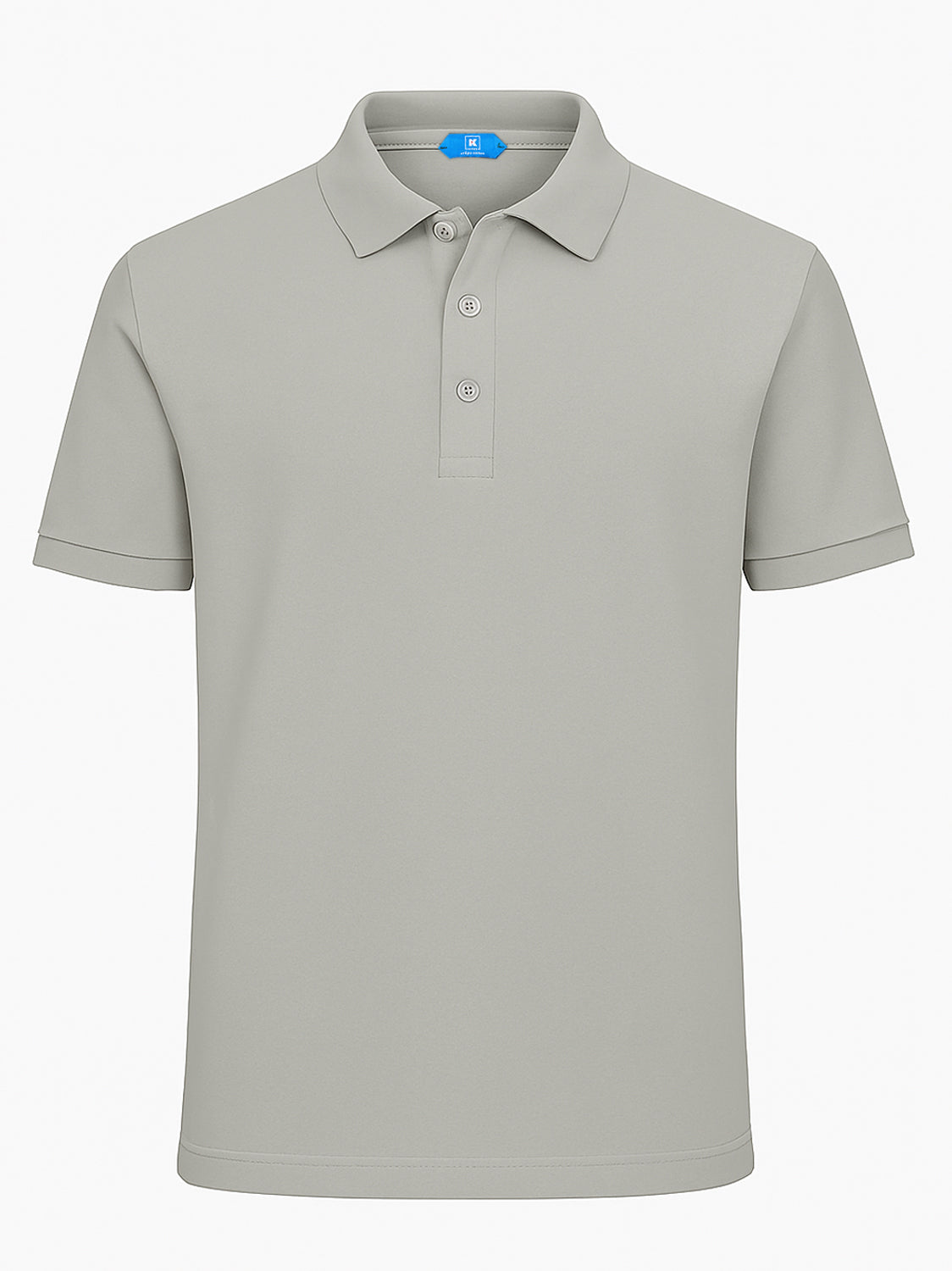 KITON KIRED "Positano" Gray Exclusive Crepe Cotton Short Sleeve Polo