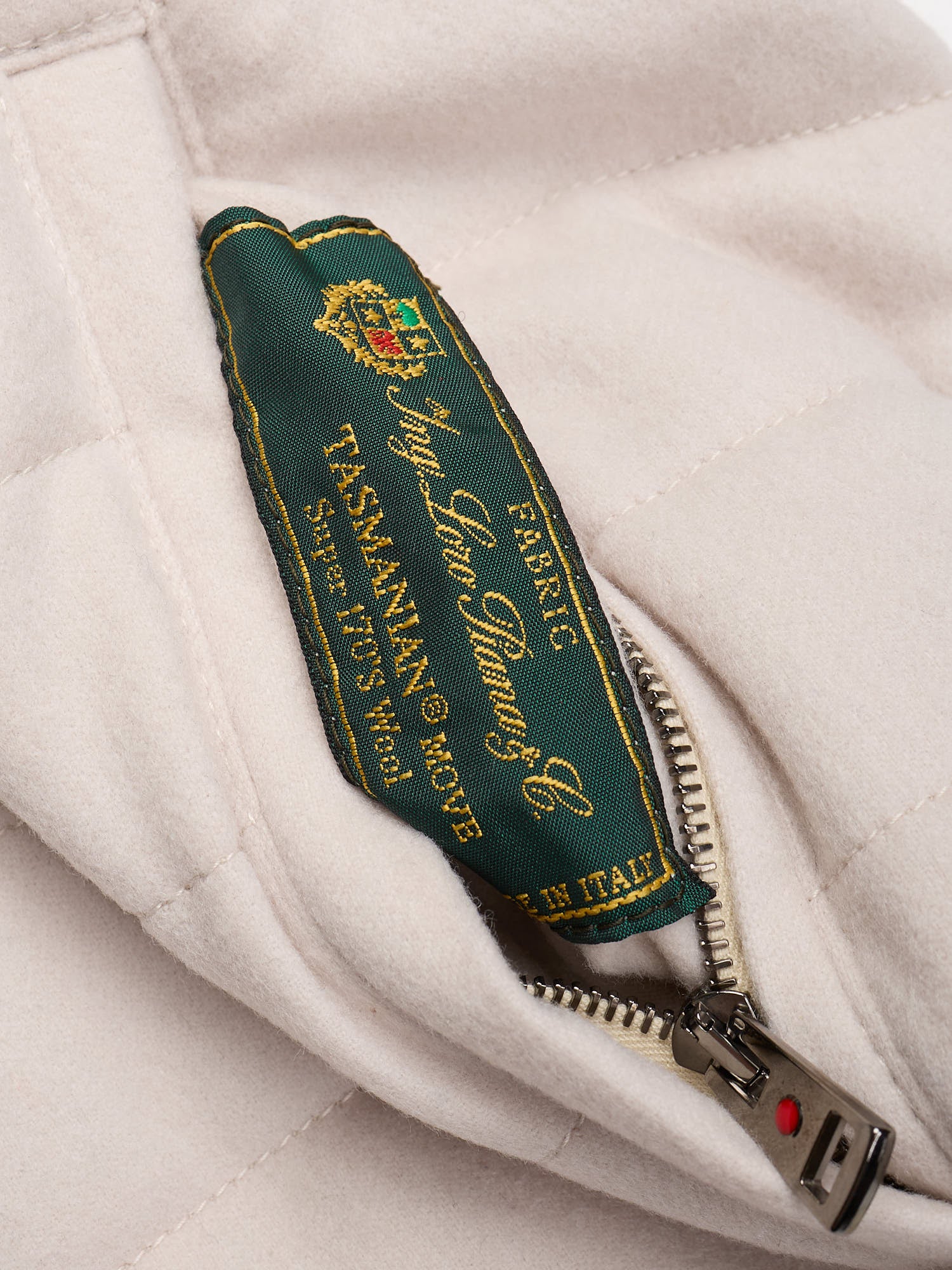 KITON KIRED "Rea" Cream Reversible Loro Piana Tasmanian Super 170's Wool Vest