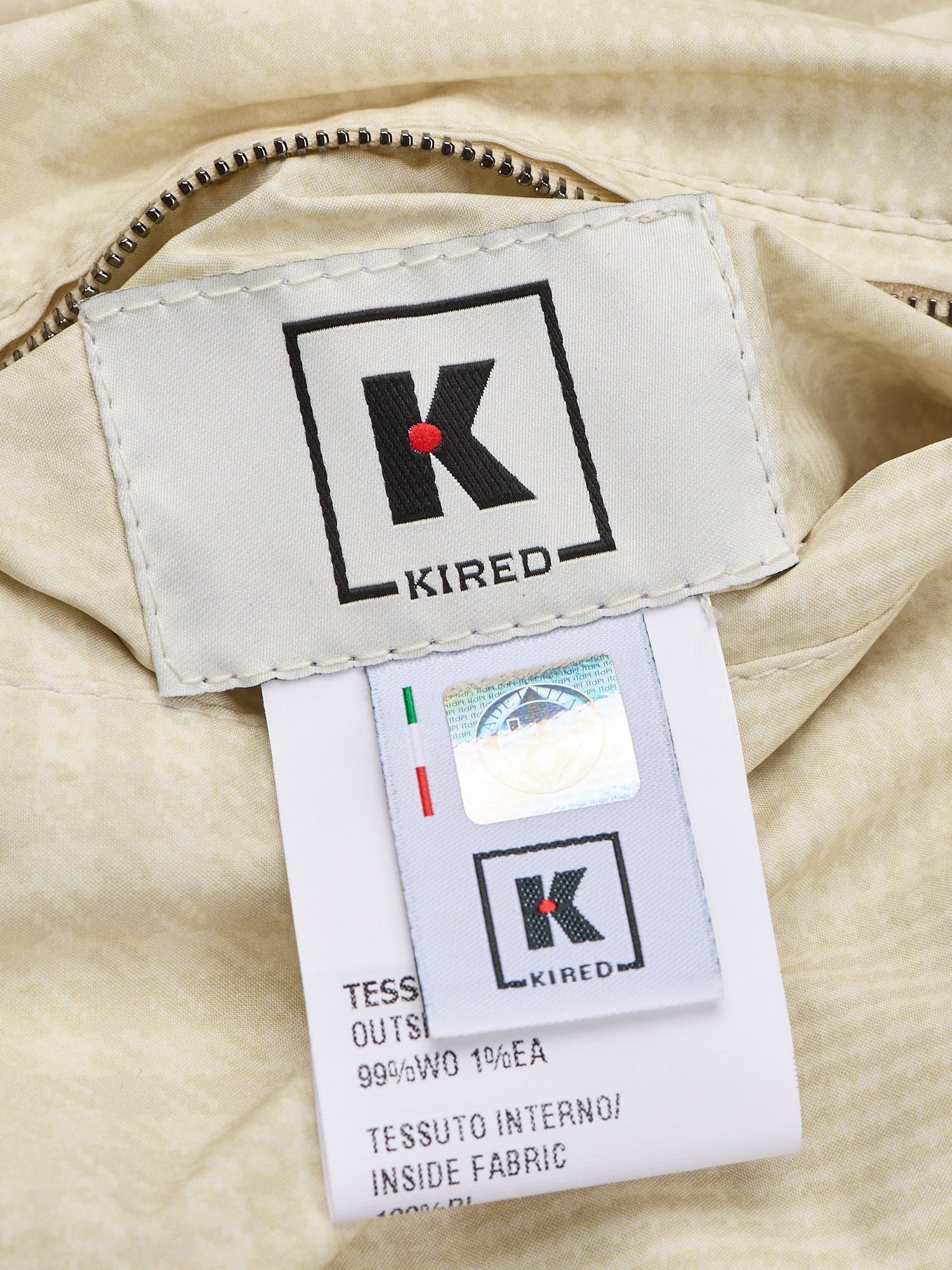 KITON KIRED "Rea" Cream Reversible Loro Piana Tasmanian Super 170's Wool Vest