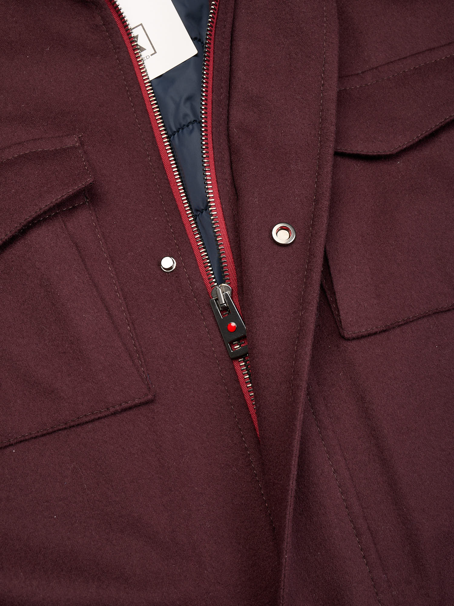 KITON KIRED "Spina" Burgundy Virgin Wool Jacket with Removable Vest 3 in 1