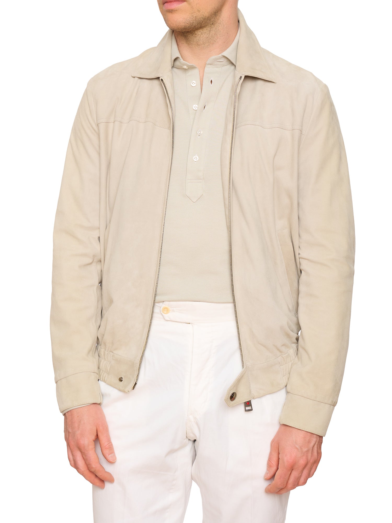 KITON KIRED "Sud" Tan Lambskin Suede Leather Jacket EU 50 NEW US M