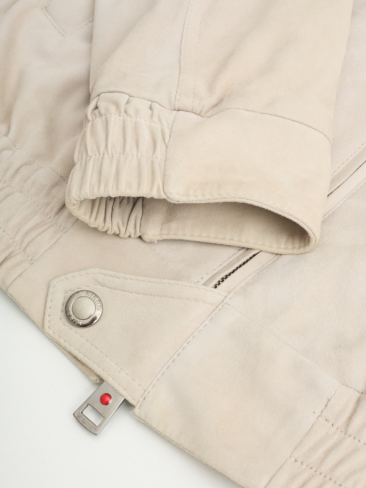 KITON KIRED "Sud" Tan Lambskin Suede Leather Jacket EU 50 NEW US M