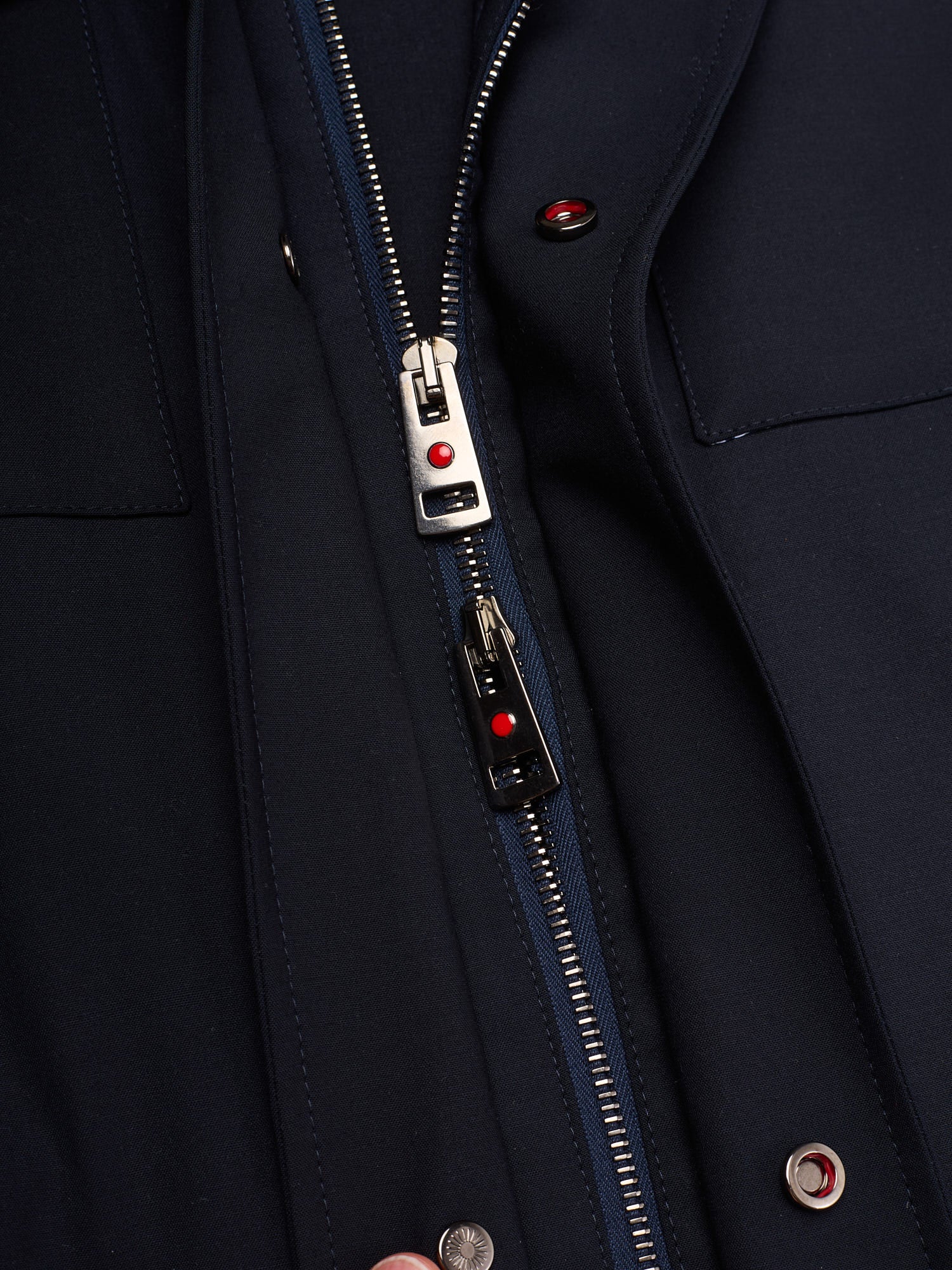 KITON KIRED "Timone III" Navy Blue Virgin Wool Vest EU 50 NEW US M