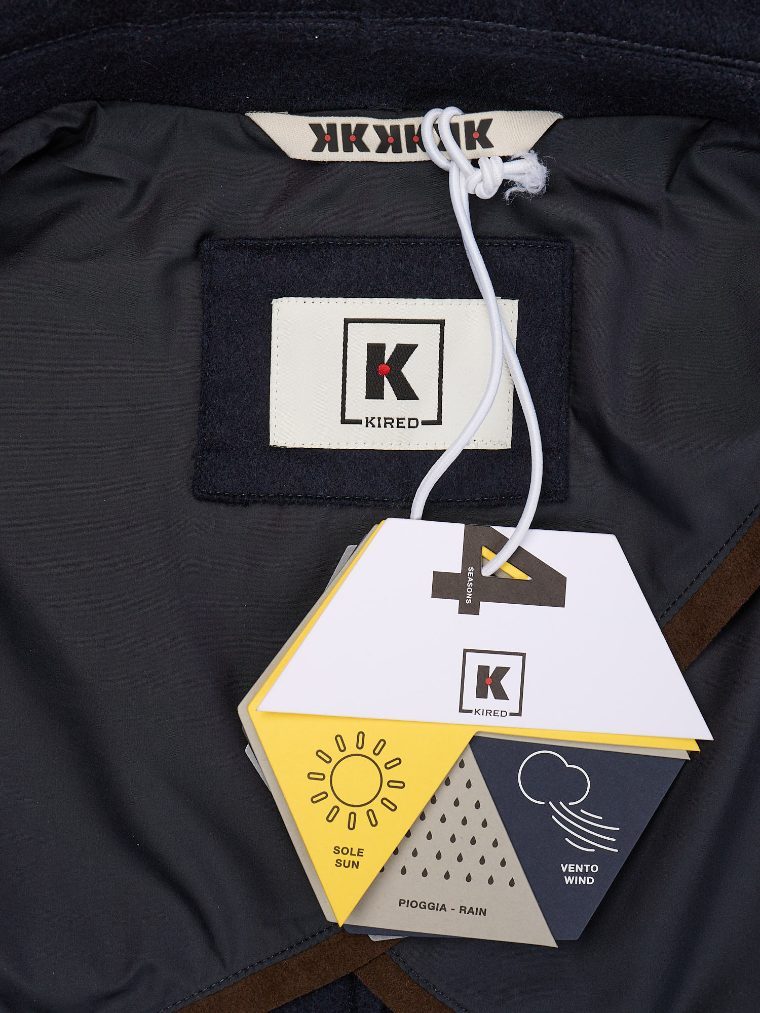 KITON KIRED "Tobe" Navy Blue Cashmere Field Jacket Coat