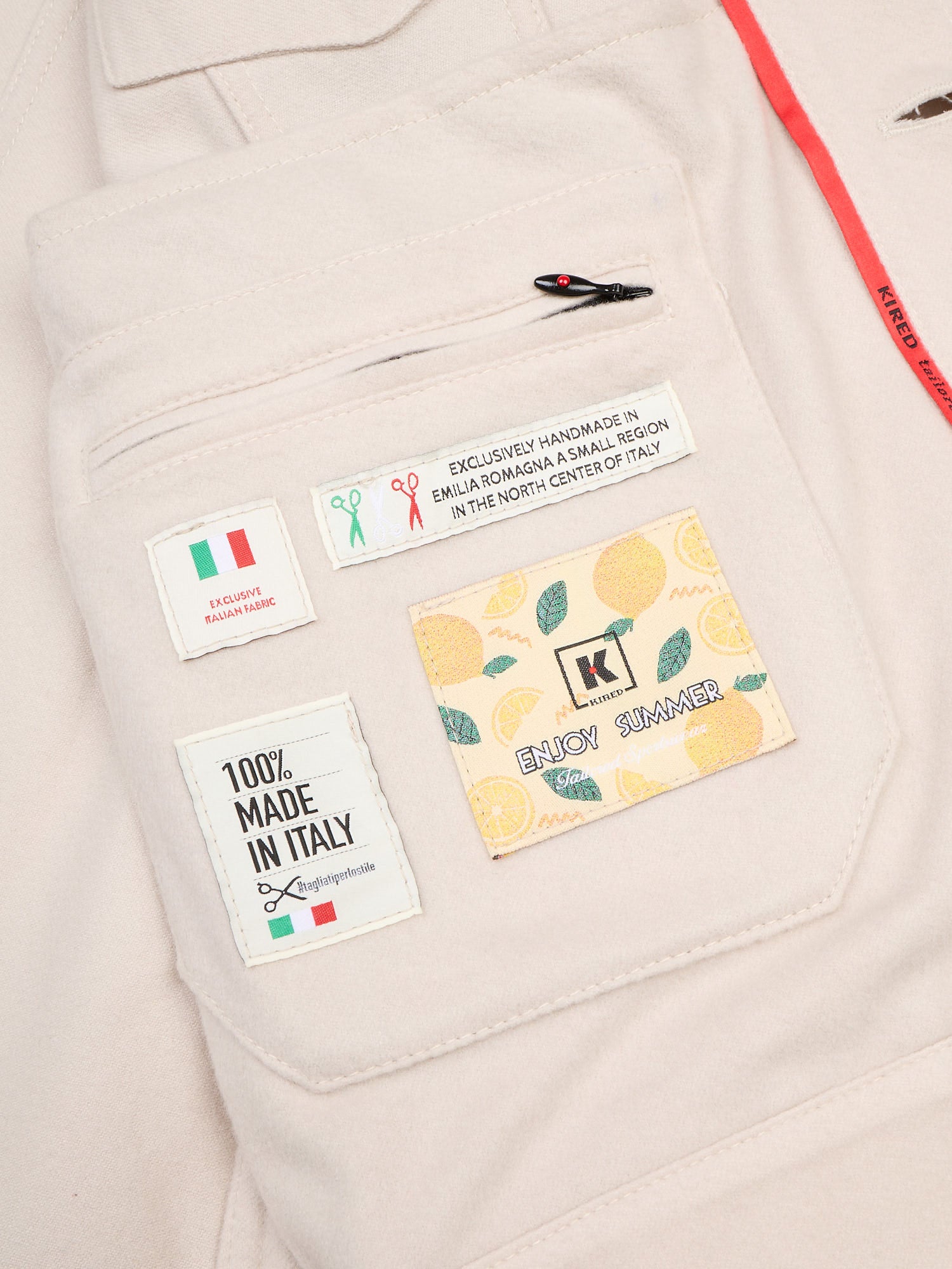 KITON KIRED "Tommy 3" Beige Trucker Jacket EU 50 NEW US M