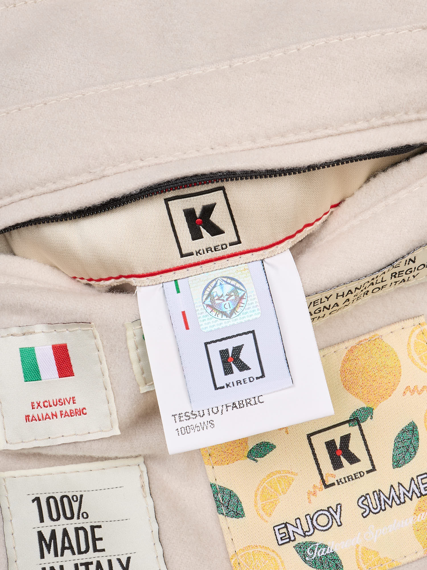 KITON KIRED "Tommy 3" Beige Trucker Jacket EU 50 NEW US M