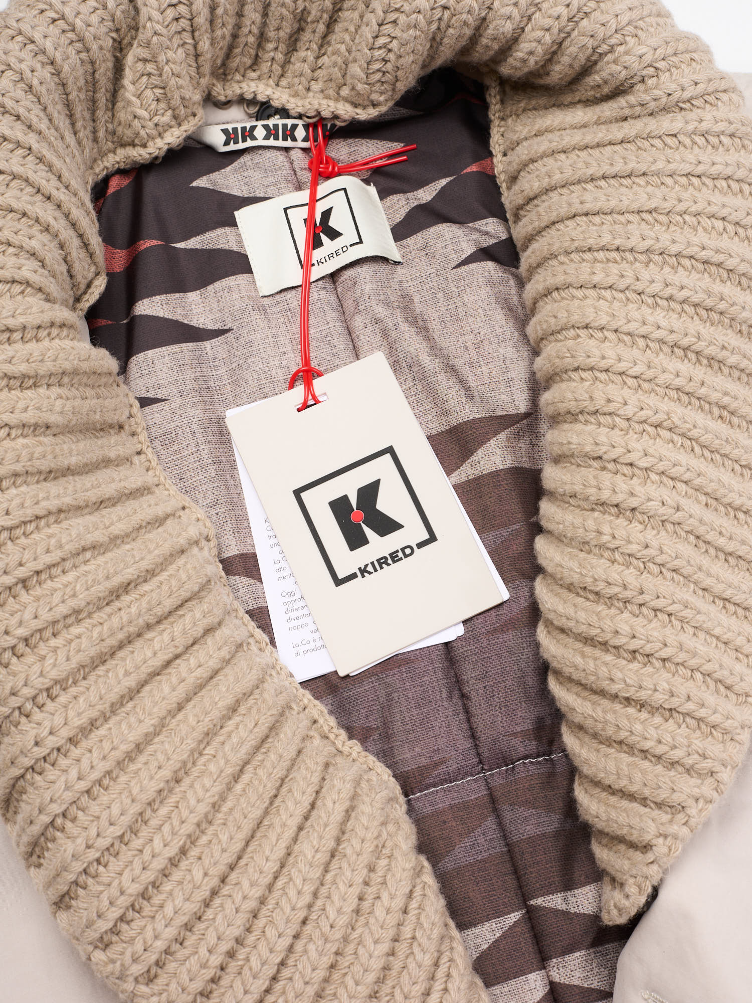 KITON KIRED "Trivor" Beige Fully Lined DB Pea Jeep Coat EU 50 US M 2025