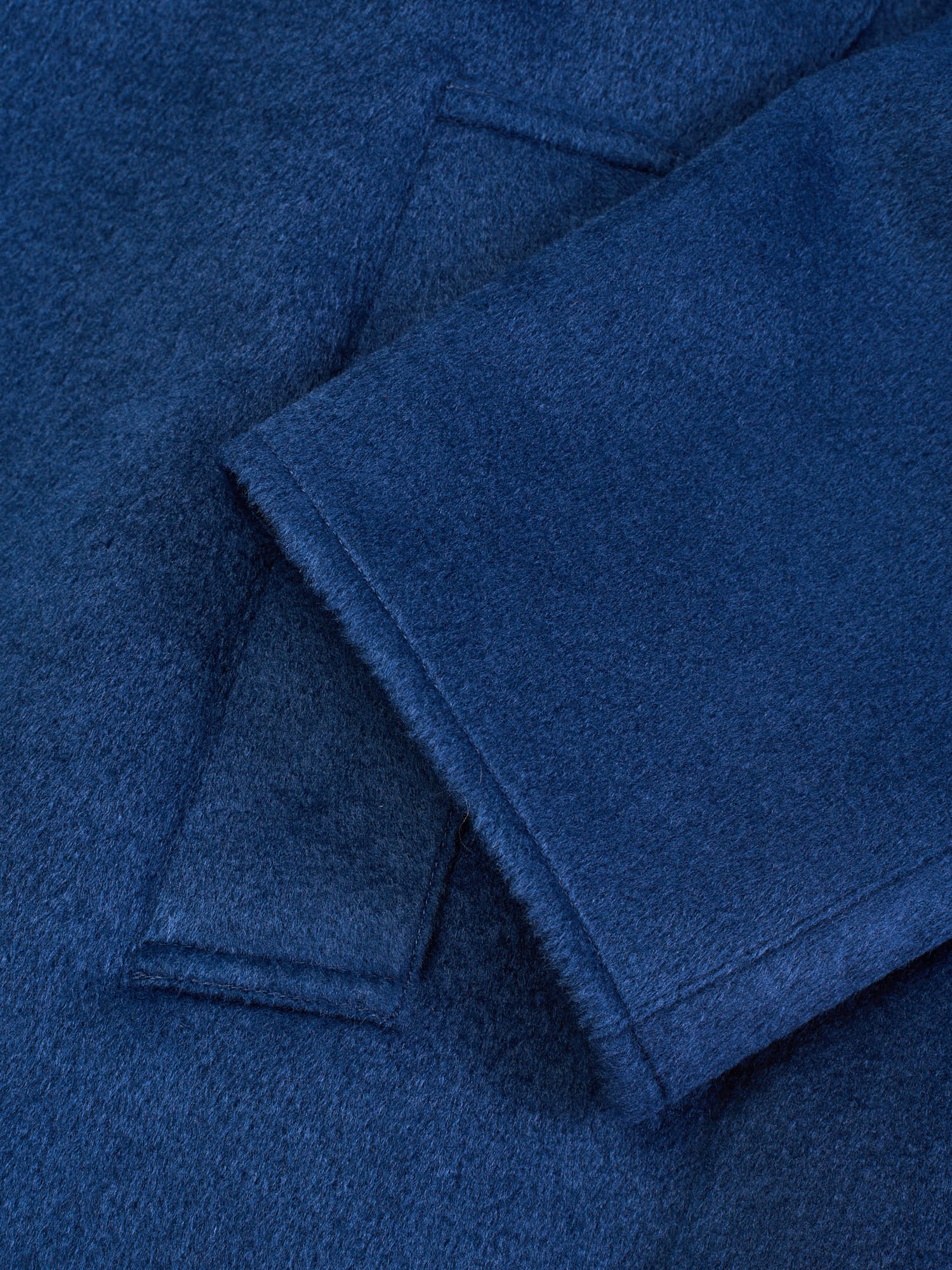 KITON KIRED "Peak" Blue-Black Double Sided Reversible Coat