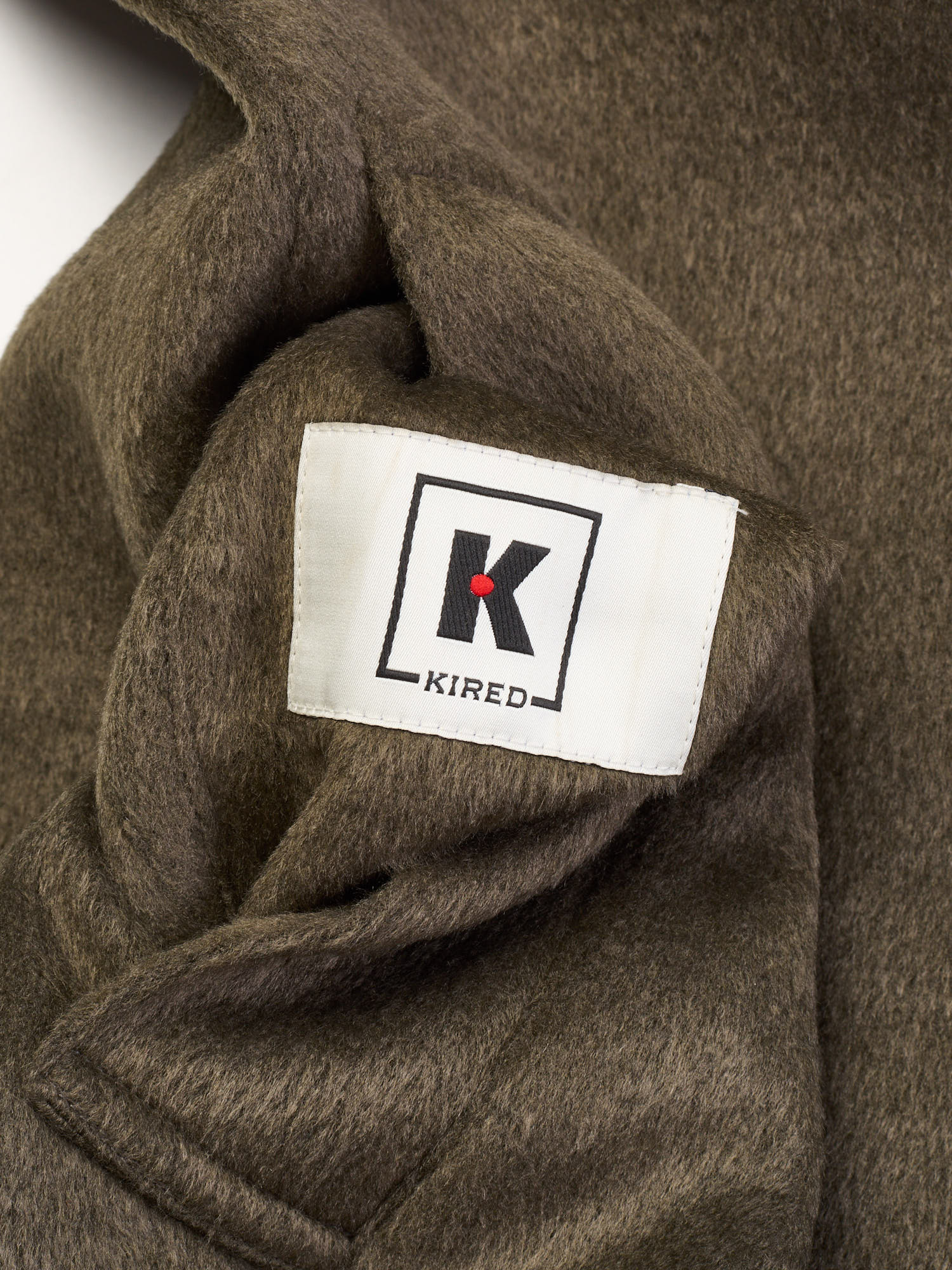 KITON KIRED "Peak" Olive-Blue Reversible Hooded Double Sided Coat NEW