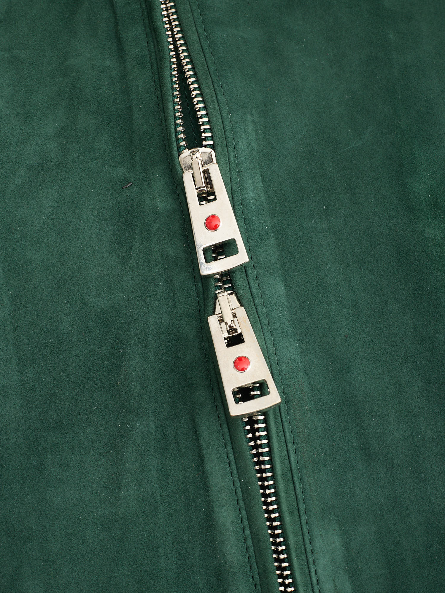 KITON KIRED "West2" Emerald Lambskin Suede Leather Vest Gilet EU 50 NEW US M