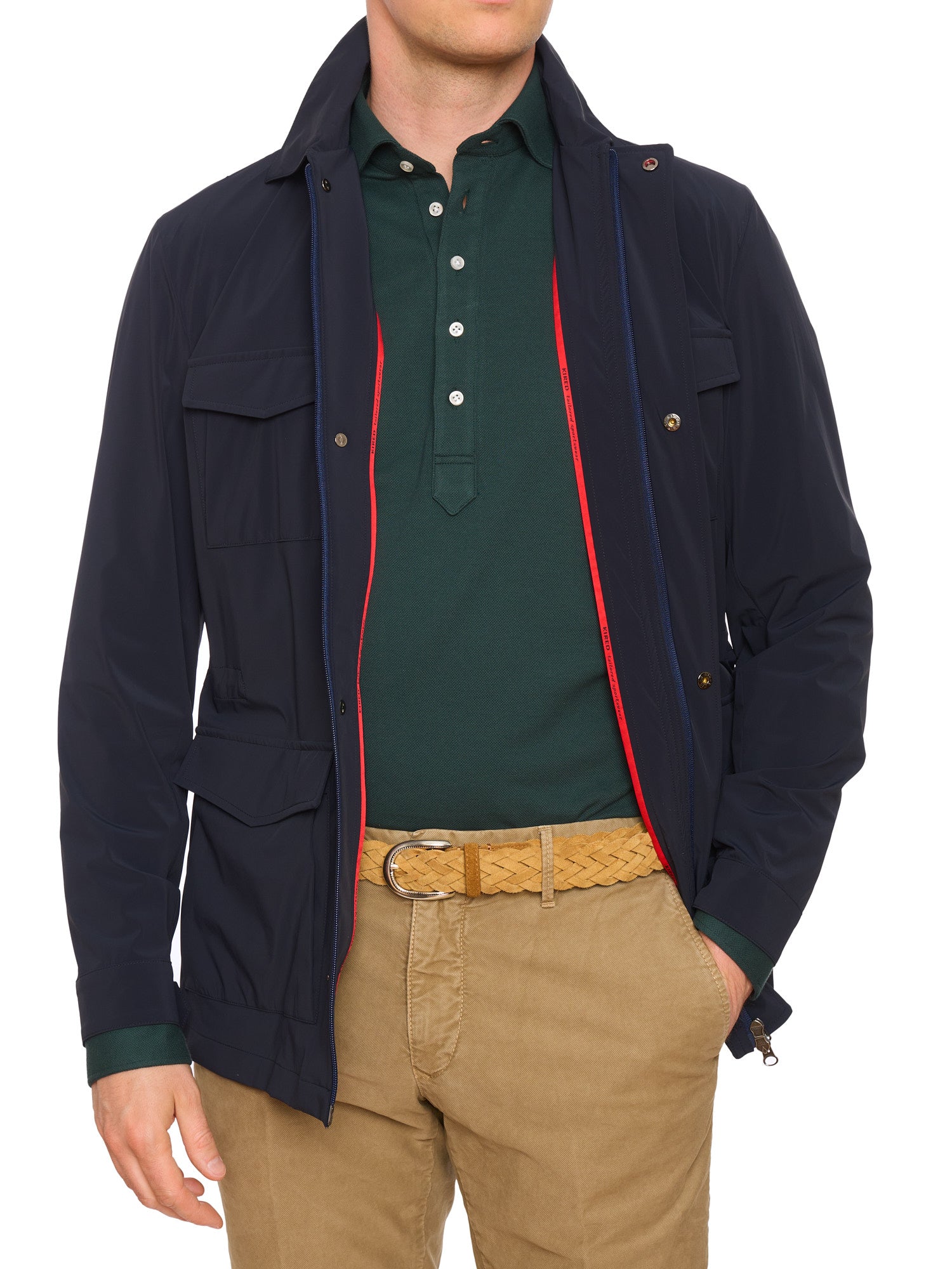 KITON KIRED "Yuri2" Navy Polyamide Jacket EU 48 NEW US S Climatek