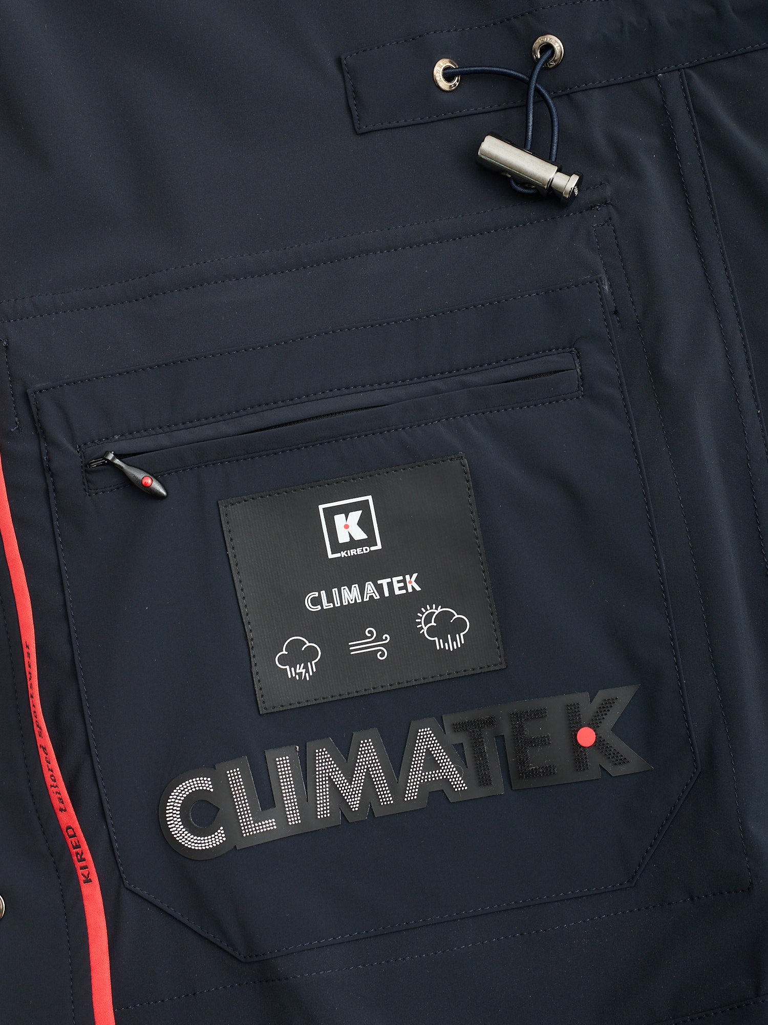 KITON KIRED "Yuri2" Navy Polyamide Jacket EU 48 NEW US S Climatek