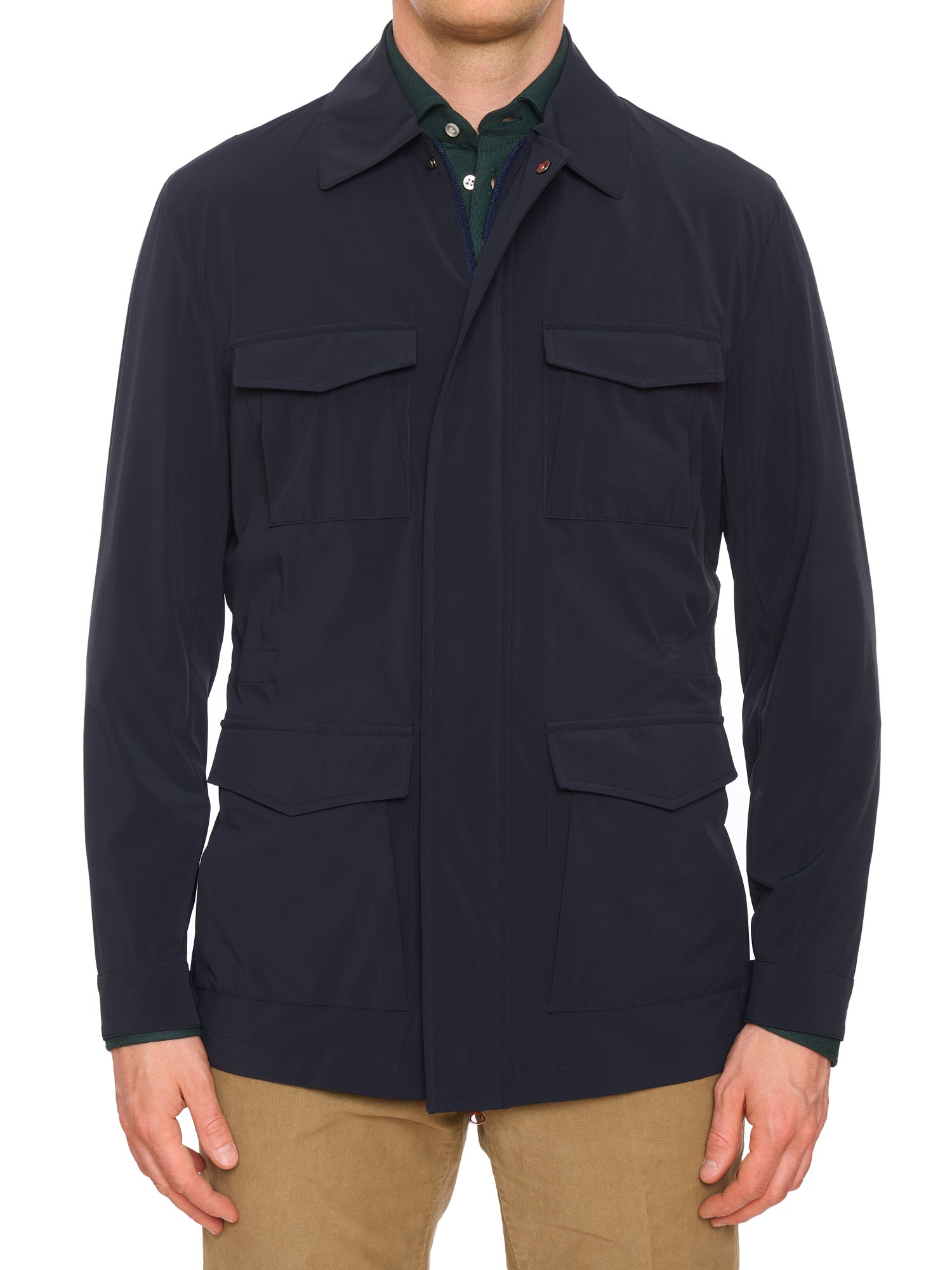 KITON KIRED "Yuri2" Navy Polyamide Jacket EU 48 NEW US S Climatek