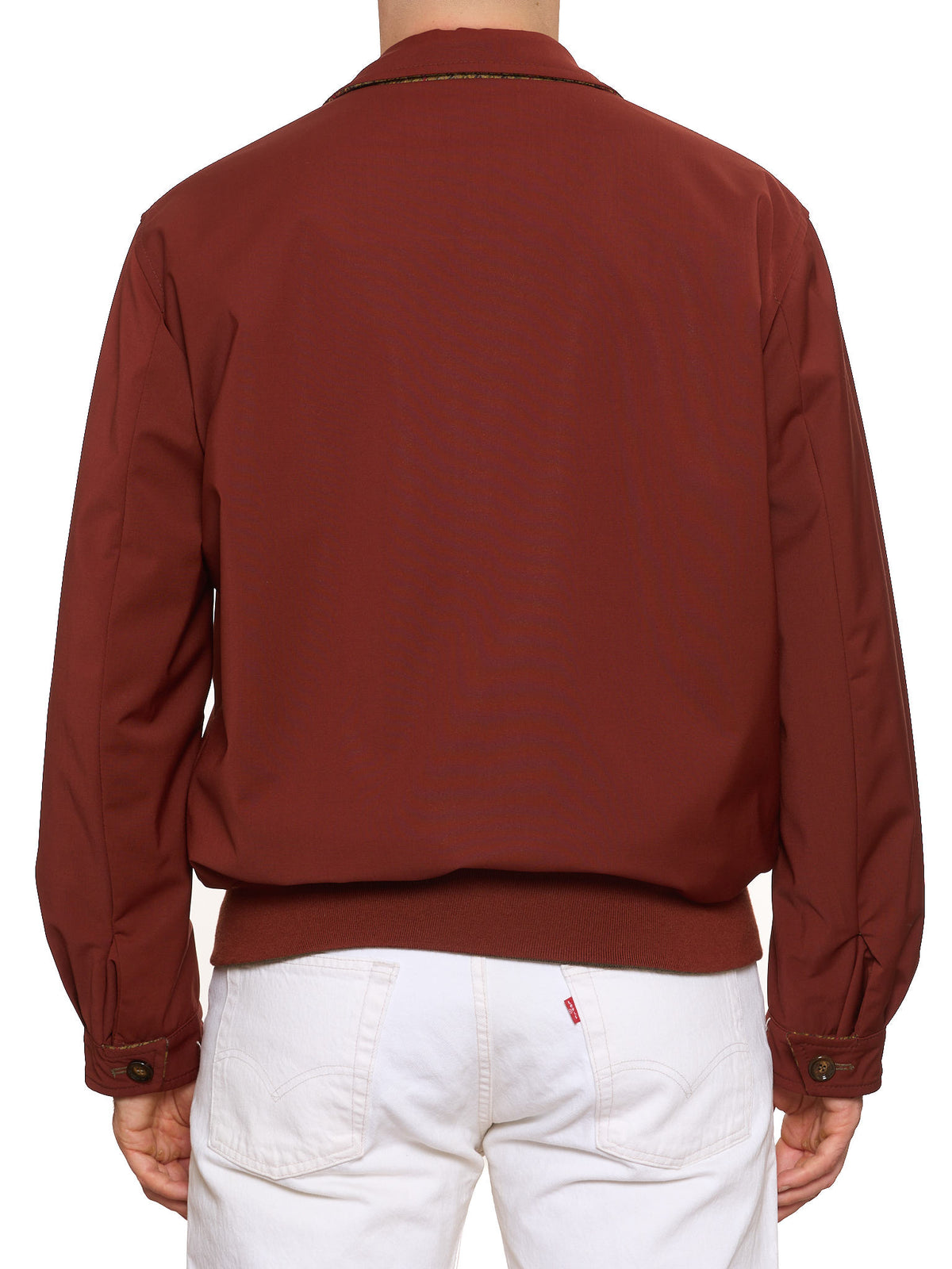 KITON KIRED "Zupo" Brown Plaid Double Face Blouson Jacket