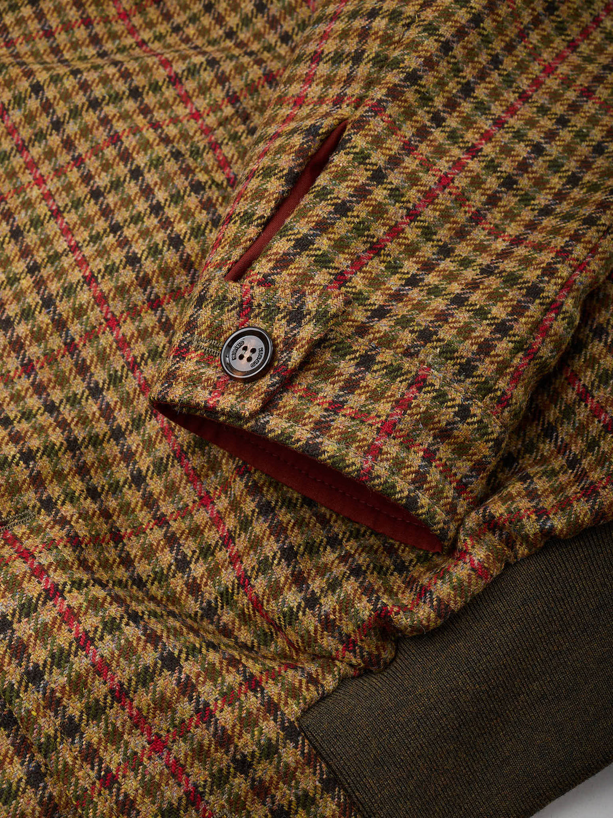 KITON KIRED "Zupo" Brown Plaid Double Face Blouson Jacket