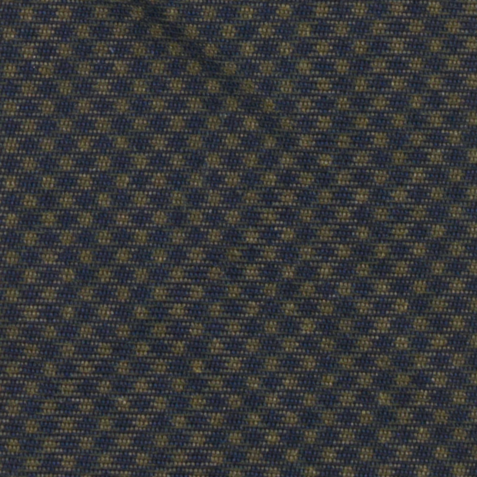 KITON Light Military Green Plaid Seven Fold Cotton-Wool Tie NEW