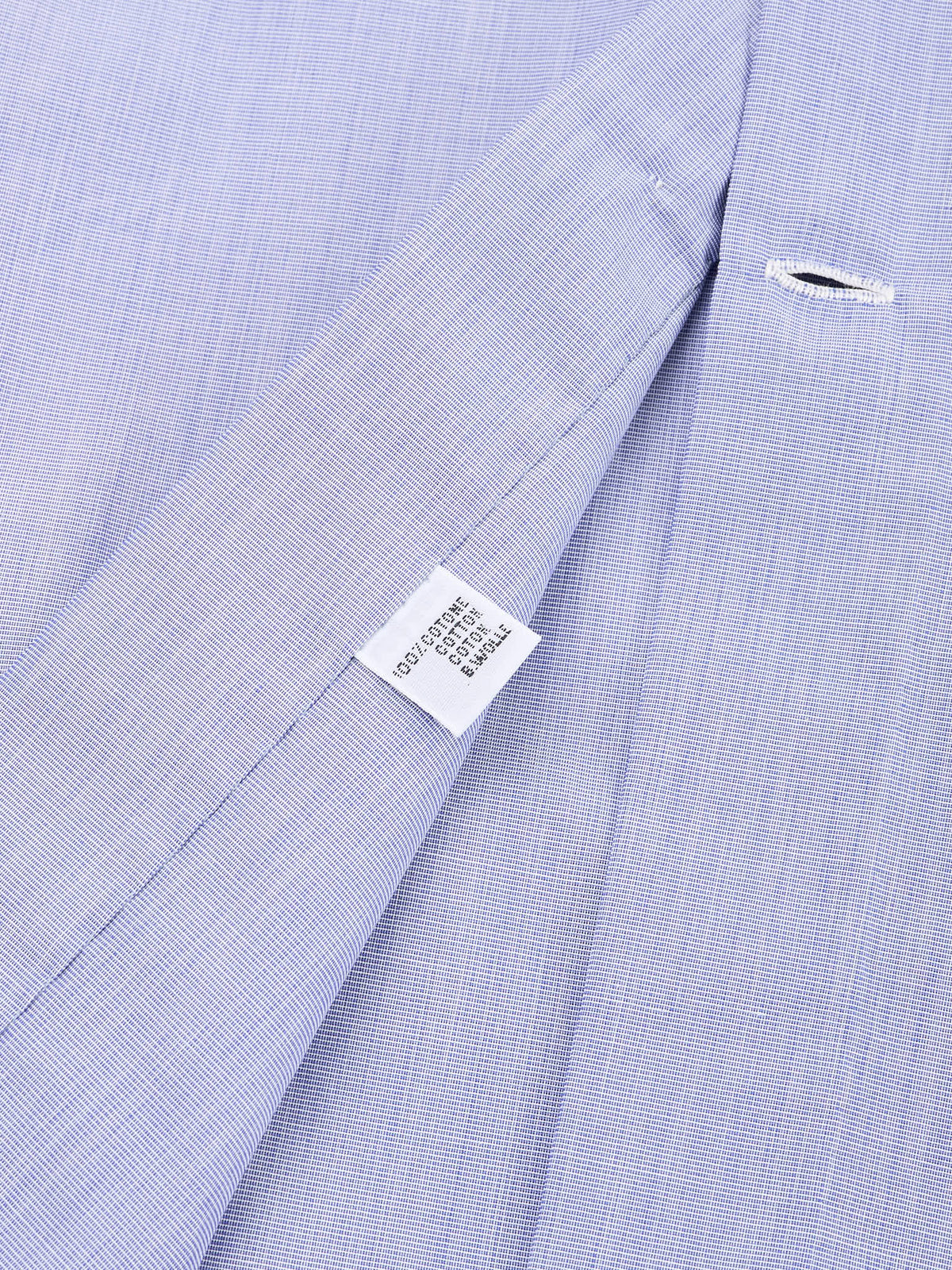 KITON Napoli Handmade Blue Cotton Chambray Dress Shirt 16 NEW 40