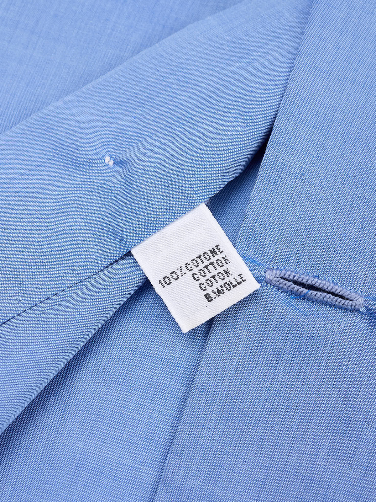 KITON Napoli Handmade Blue Cotton Dress Shirt 40 NEW 15.75 Slim