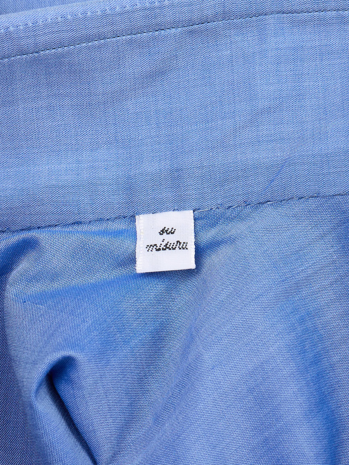 KITON Napoli Handmade Blue Cotton Dress Shirt 40 NEW 15.75 Slim