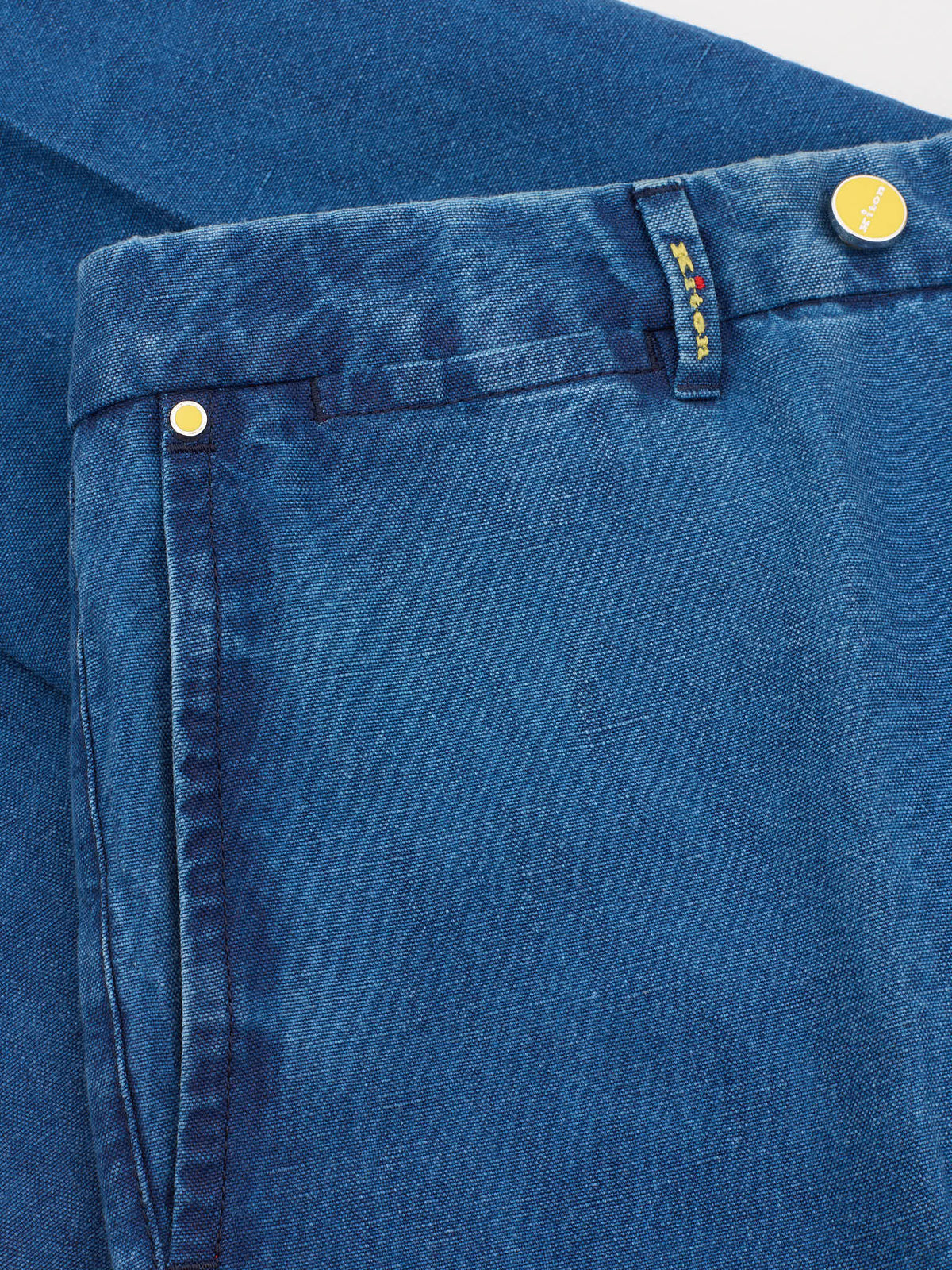 KITON Napoli Blue Denim Cotton Jeans