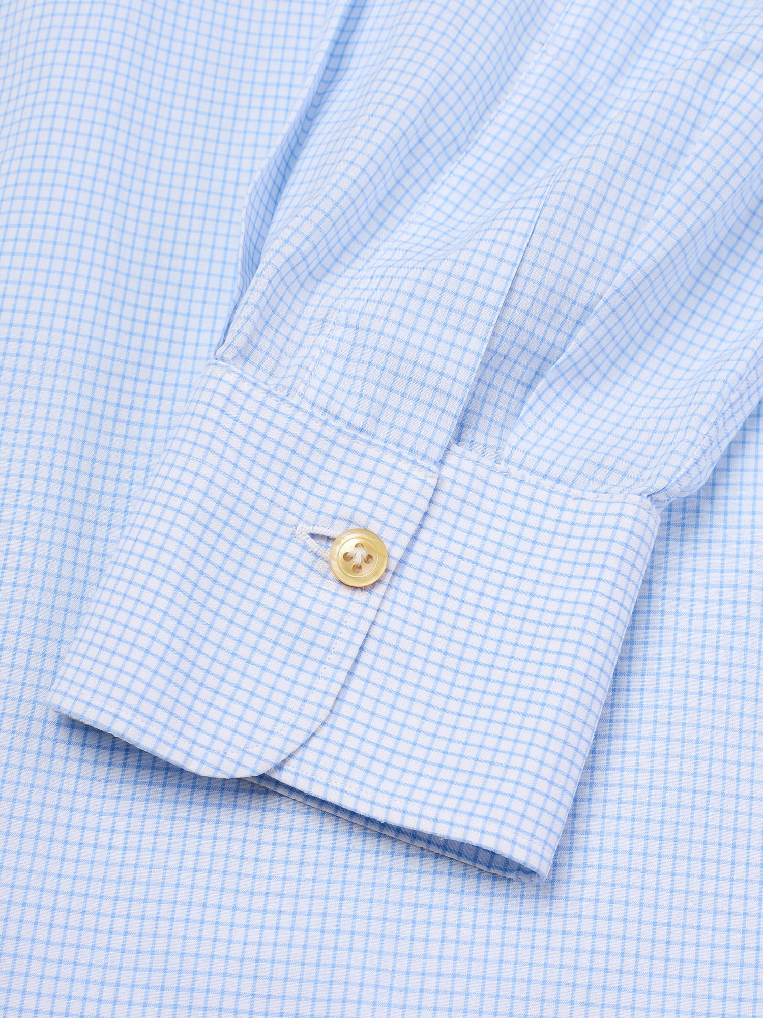 KITON Napoli Blue Plaid Cotton Dress Shirt EU 41 US 16