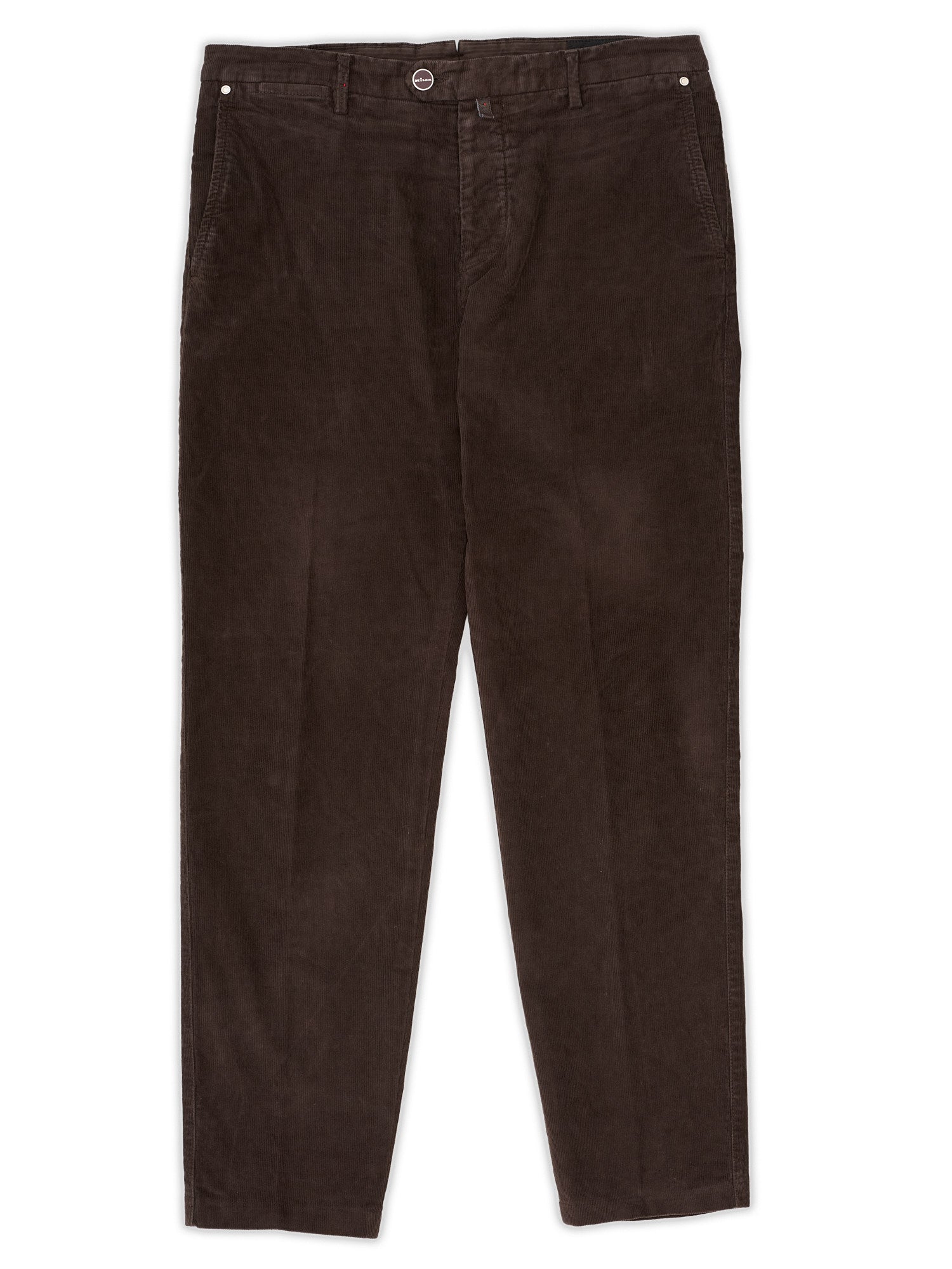 KITON Napoli Brown Corduroy Cotton Chino Pants