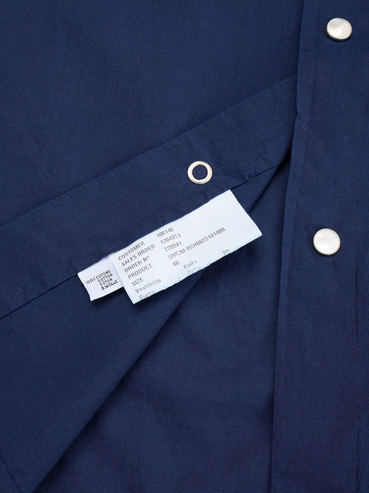 KITON Napoli Handmade Dark Blue Cotton Casual Shirt 15.75 40 Slim