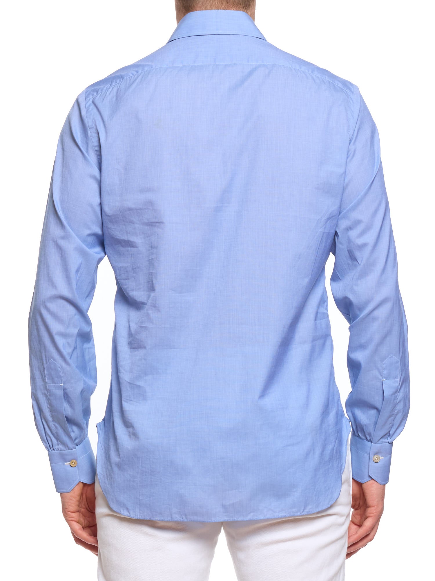 KITON Napoli Dark Blue Cotton Dress Shirt EU 41 US 16