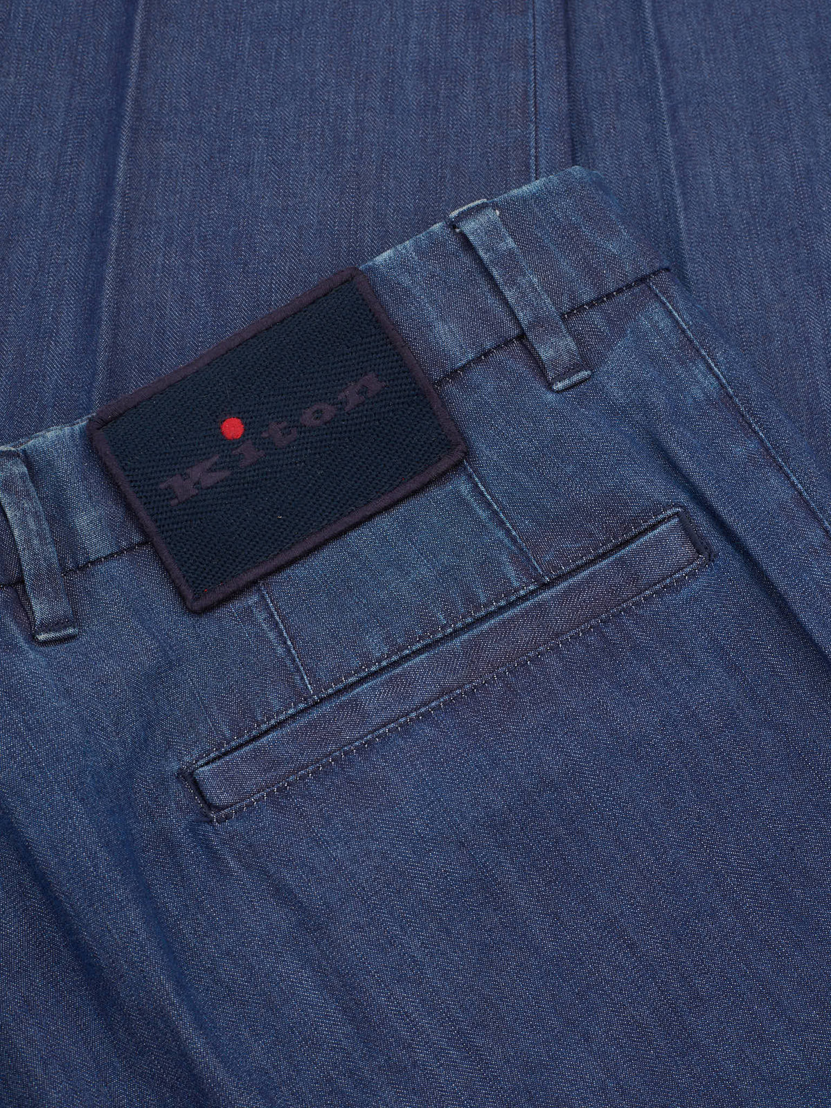 KITON Napoli Dark Blue Denim Cotton Pants