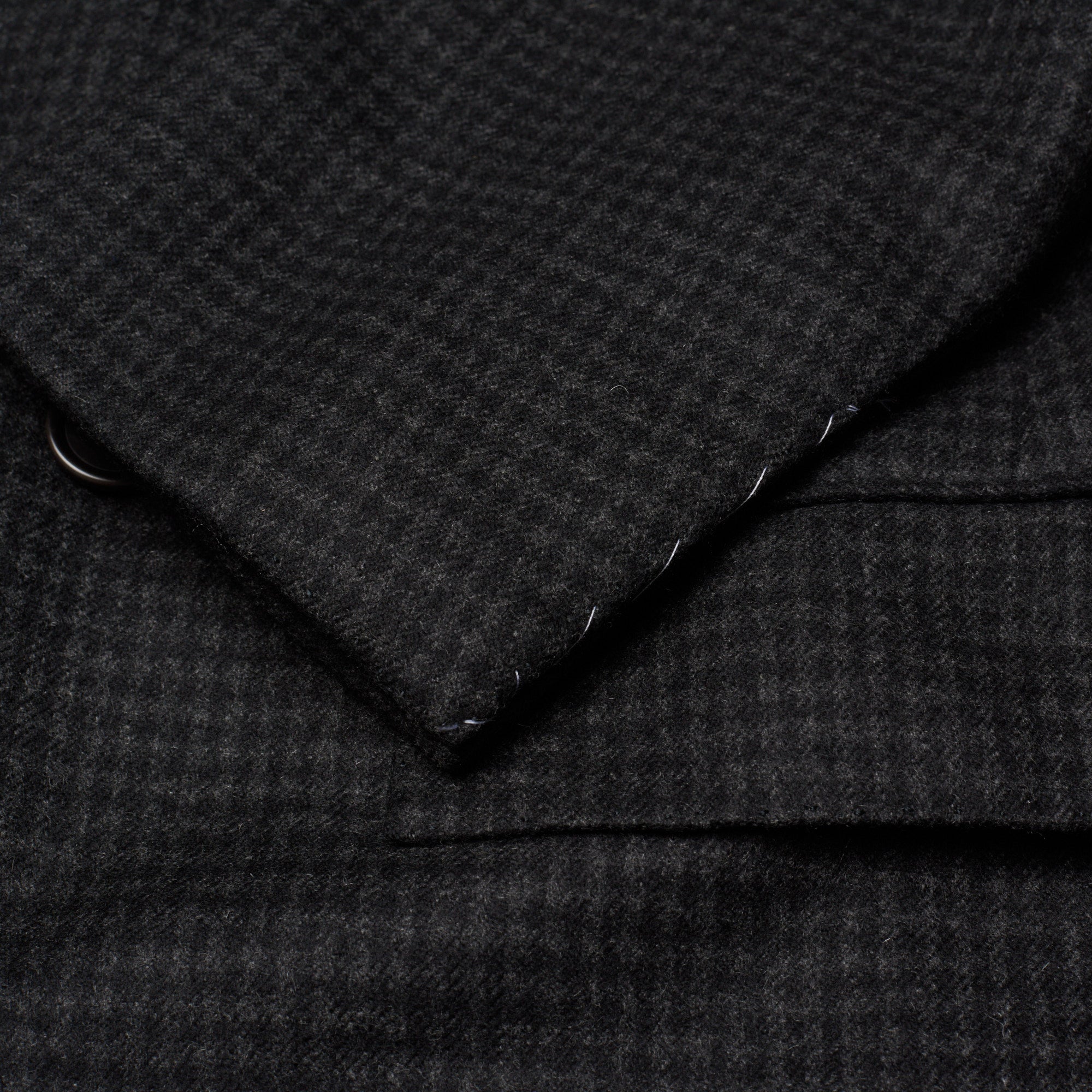 KITON Napoli Gray Checkered Cashmere-Silk DB Coat Overcoat EU 50 NEW US 40 KITON