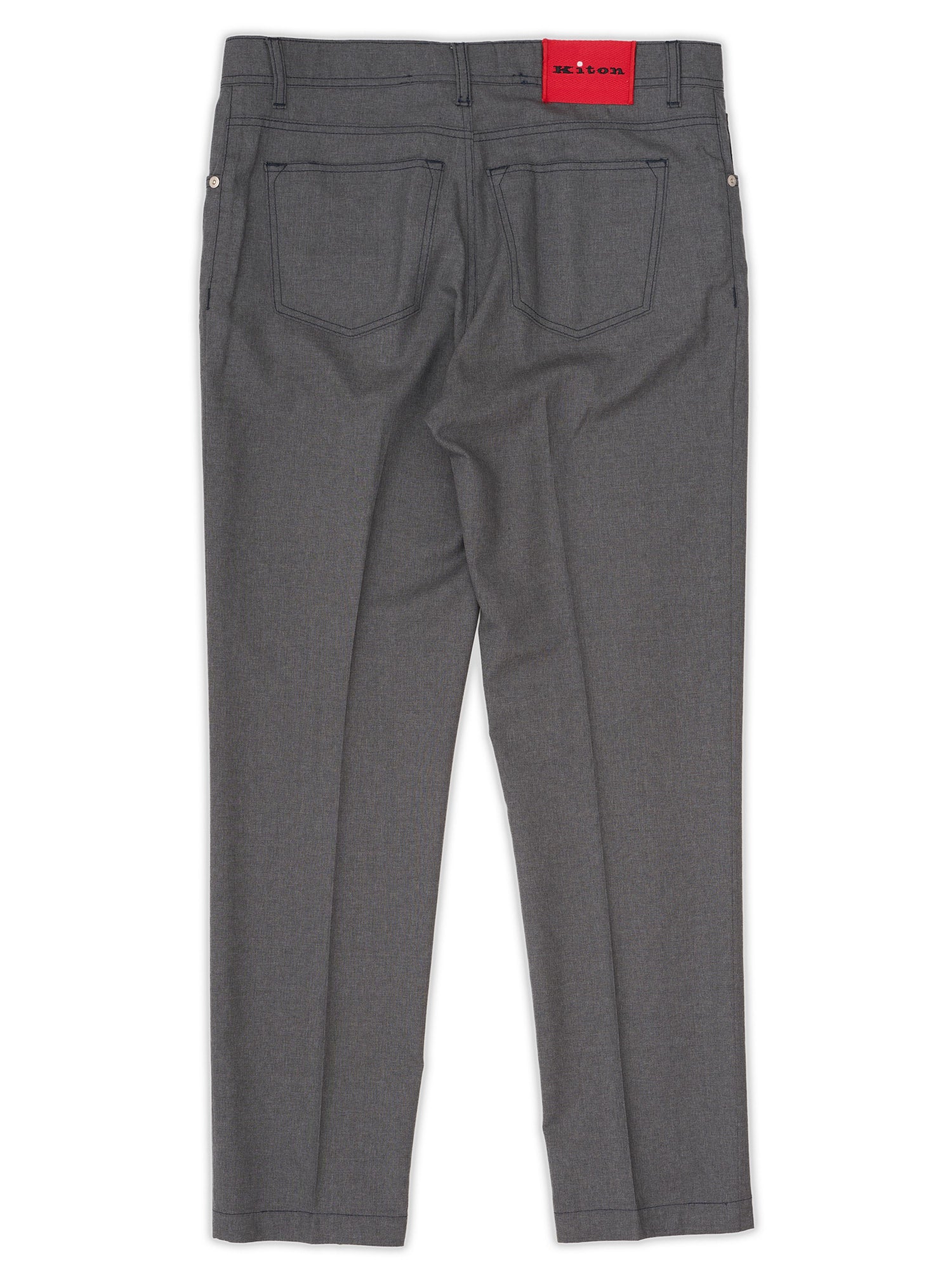 KITON Napoli Gray Wool Pants