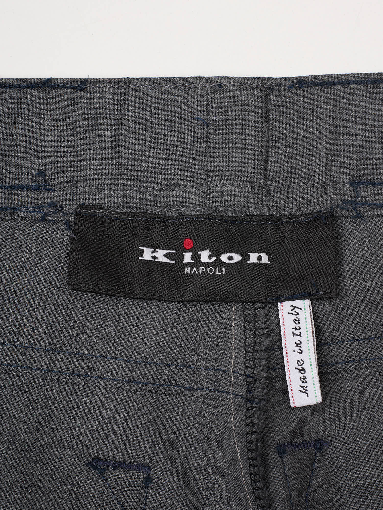 KITON Napoli Gray Wool Pants