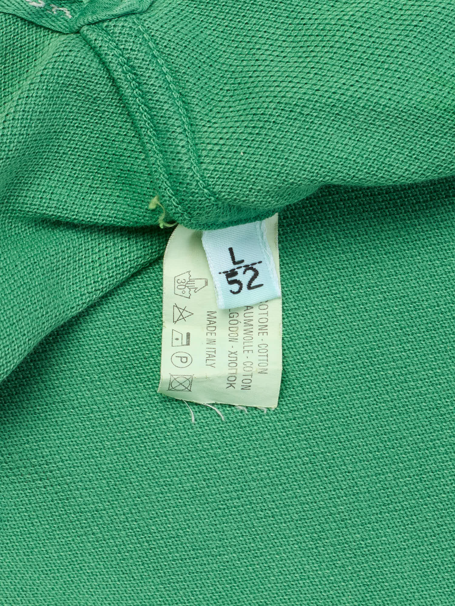 KITON Napoli Green Cotton Pique Short Sleeve Polo Shirt