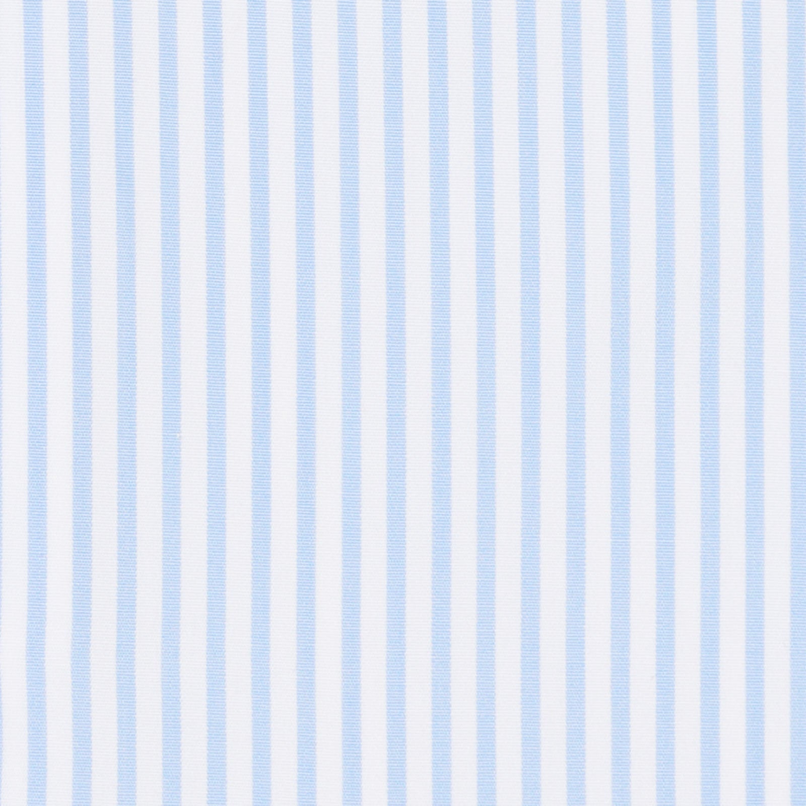 KITON Napoli Handmade Blue Striped Poplin Cotton Dress Shirt EU 39 US 15.5 NEW KITON