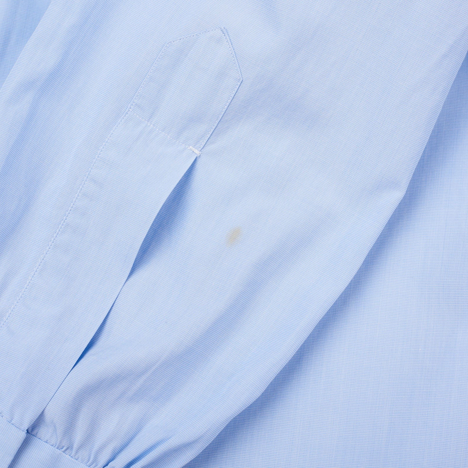 KITON Napoli Handmade Bespoke Light Blue End-on-End Cotton Dress Shirt EU 40 US 15.75 KITON