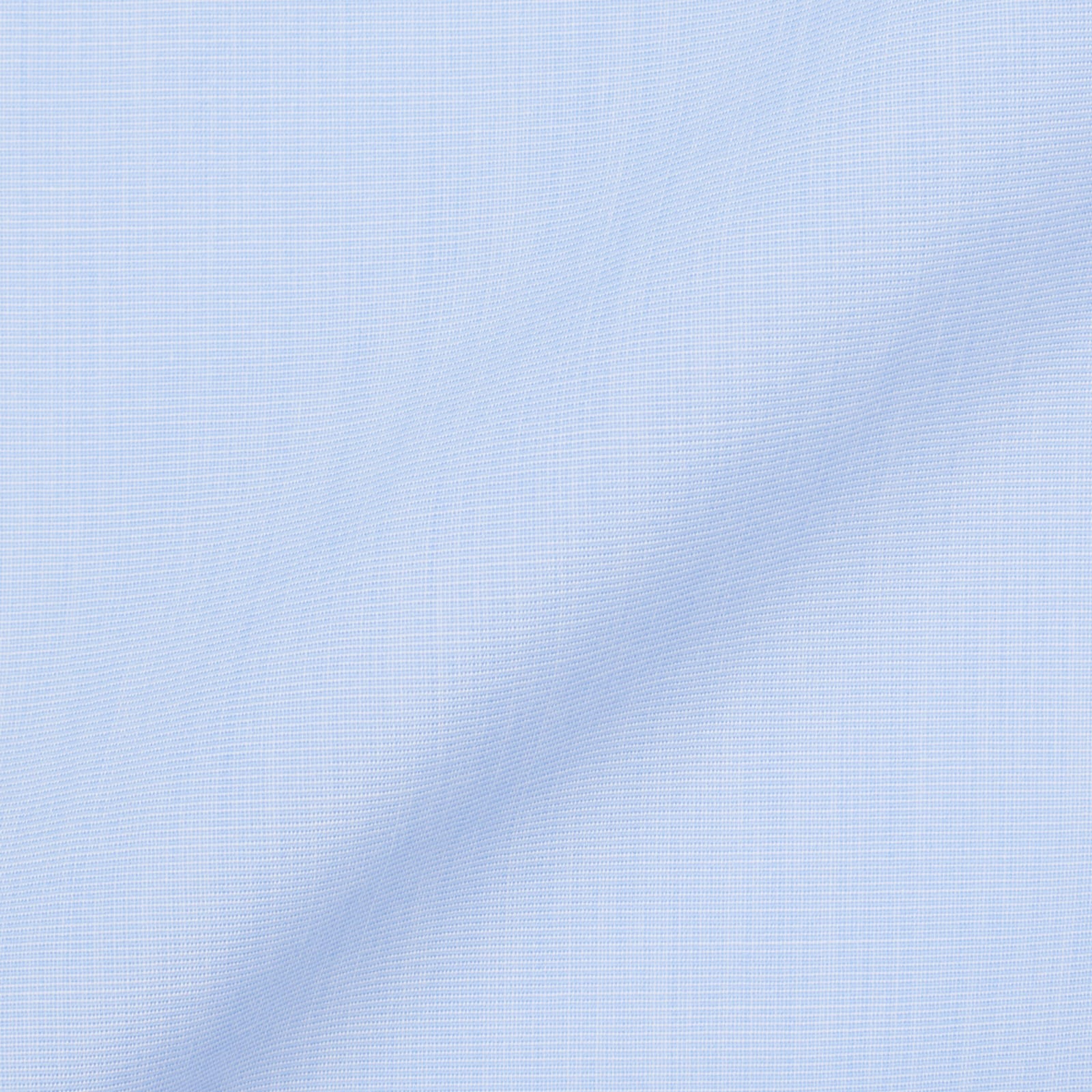 KITON Napoli Handmade Bespoke Light Blue End-on-End Cotton Dress Shirt EU 40 US 15.75 KITON