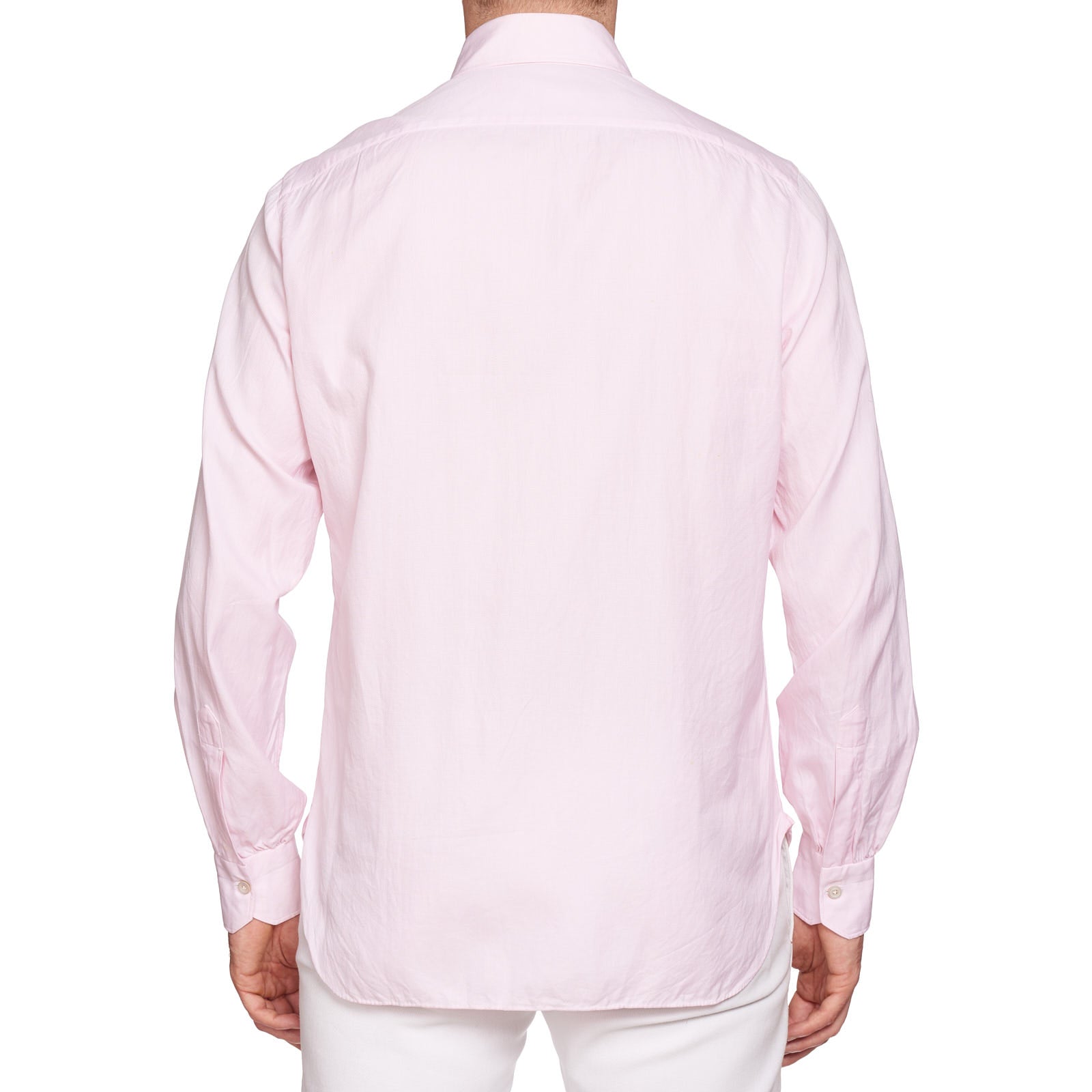 KITON Napoli Handmade Bespoke Pink Oxford Cotton Button-Down Shirt EU 39 US 15.5 KITON