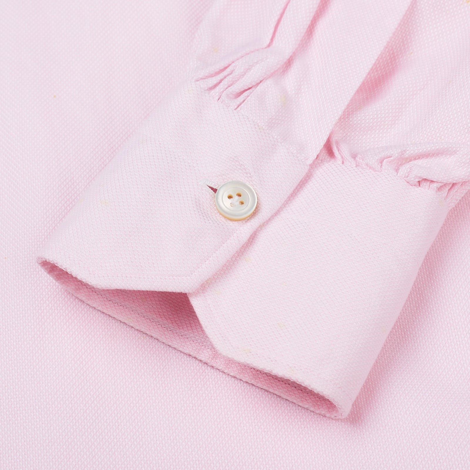 KITON Napoli Handmade Bespoke Pink Oxford Cotton Button-Down Shirt EU 39 US 15.5 KITON