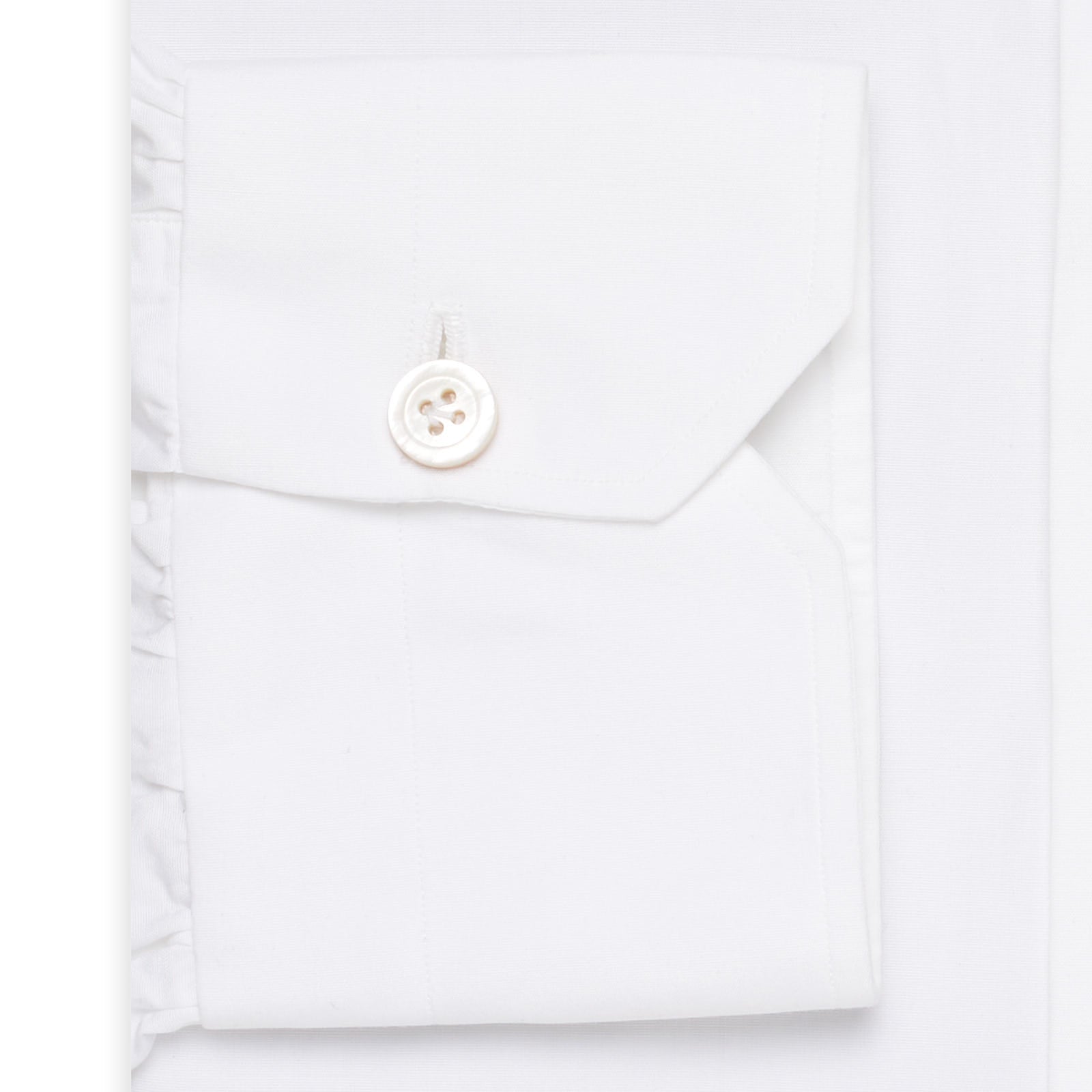 KITON Napoli Handmade White Cotton Poplin Button-Down Shirt 39 NEW US 15.5 KITON