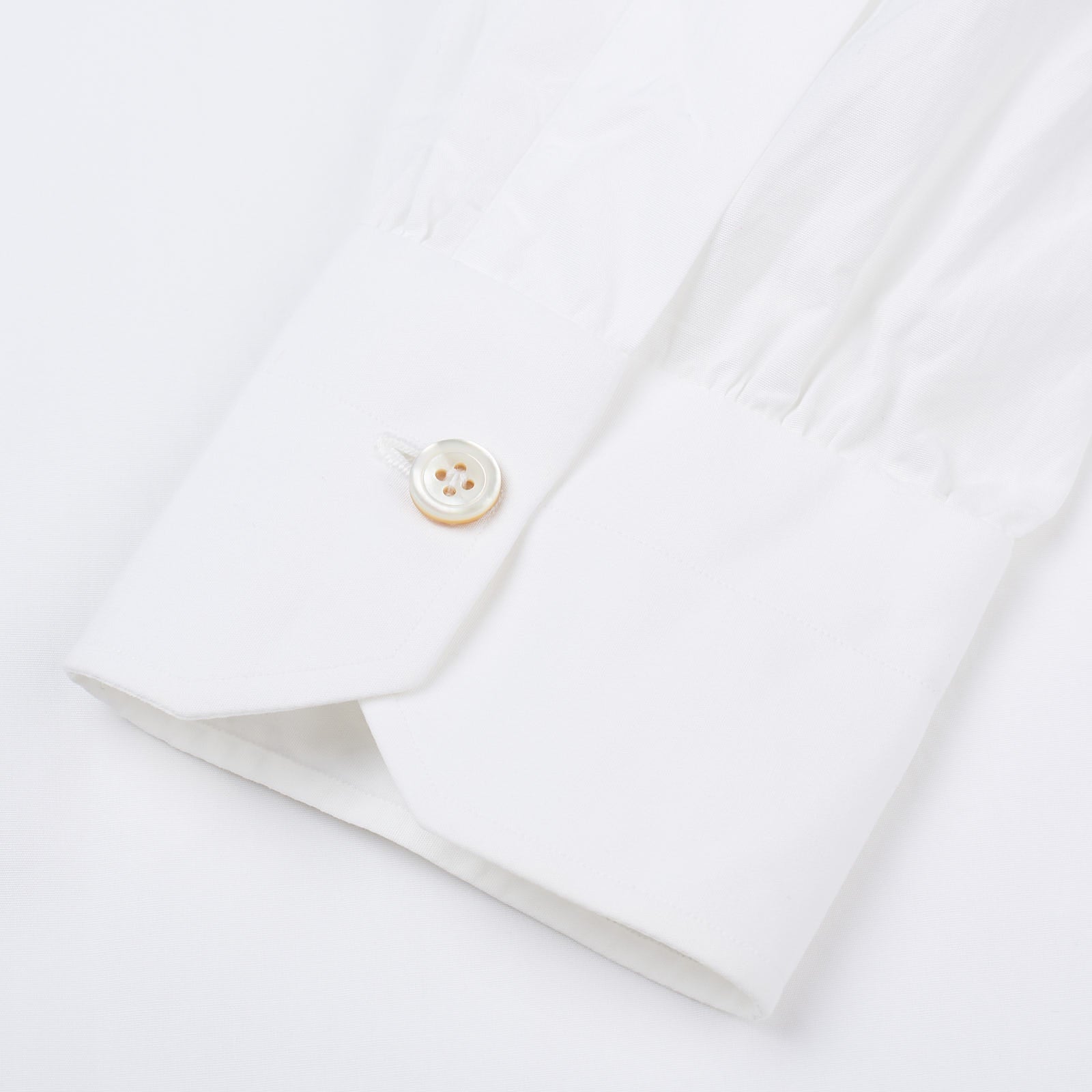 KITON Napoli Handmade White Cotton Poplin Button-Down Shirt 39 NEW US 15.5 KITON