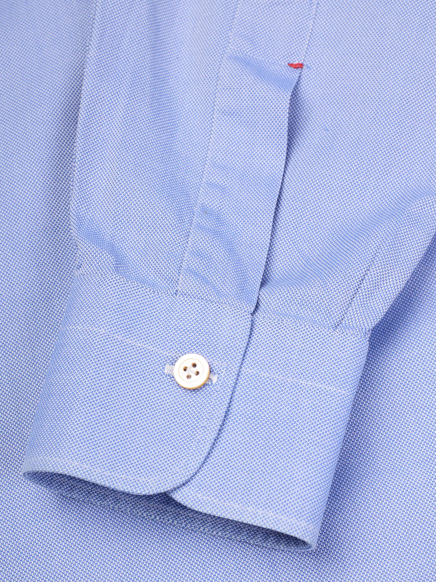 KITON Napoli Handmade Blue Oxford Cotton Dress Shirt EU 42 US 16.5