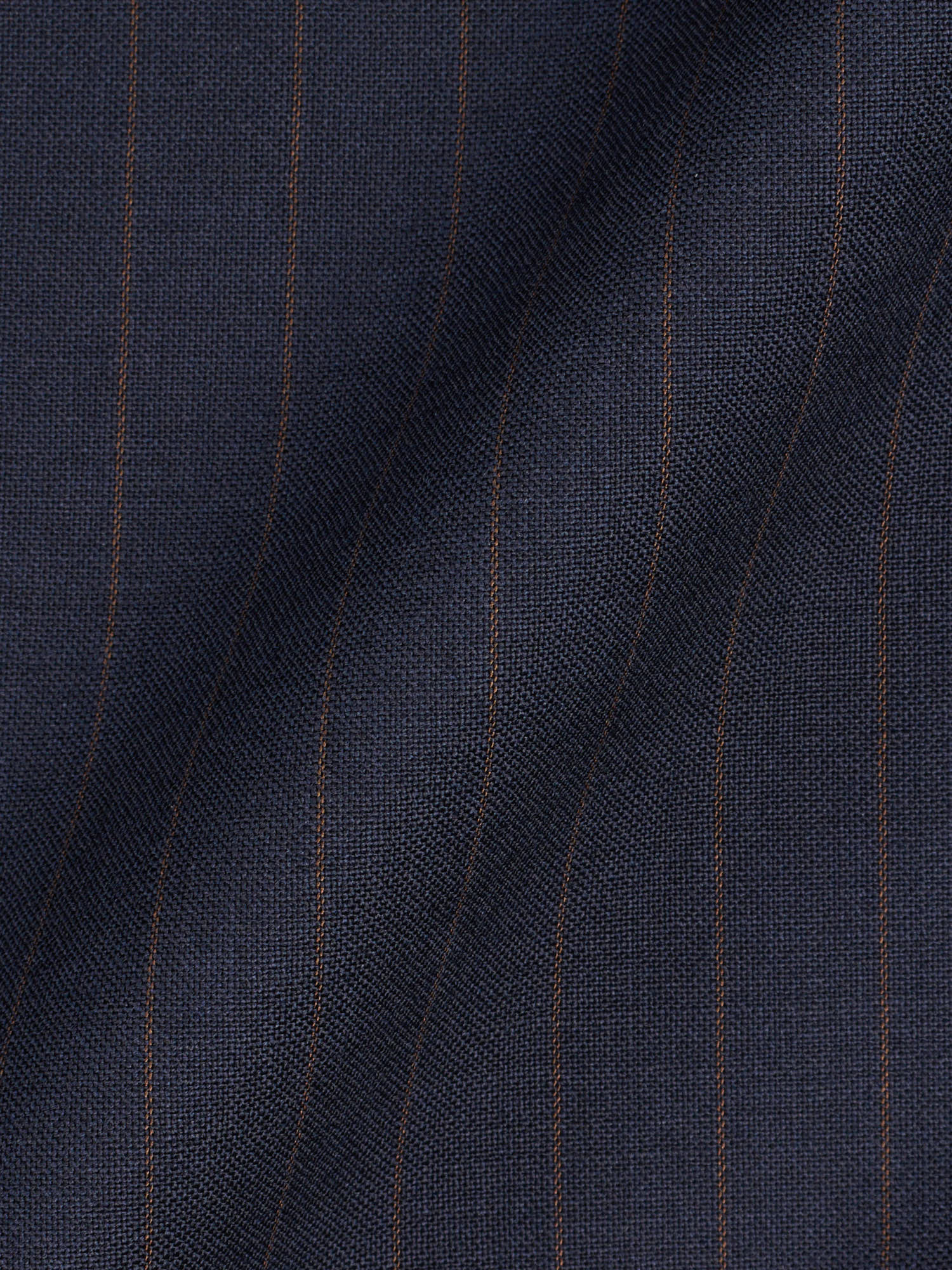 KITON Napoli Handmade Blue Pinstripe Wool Suit