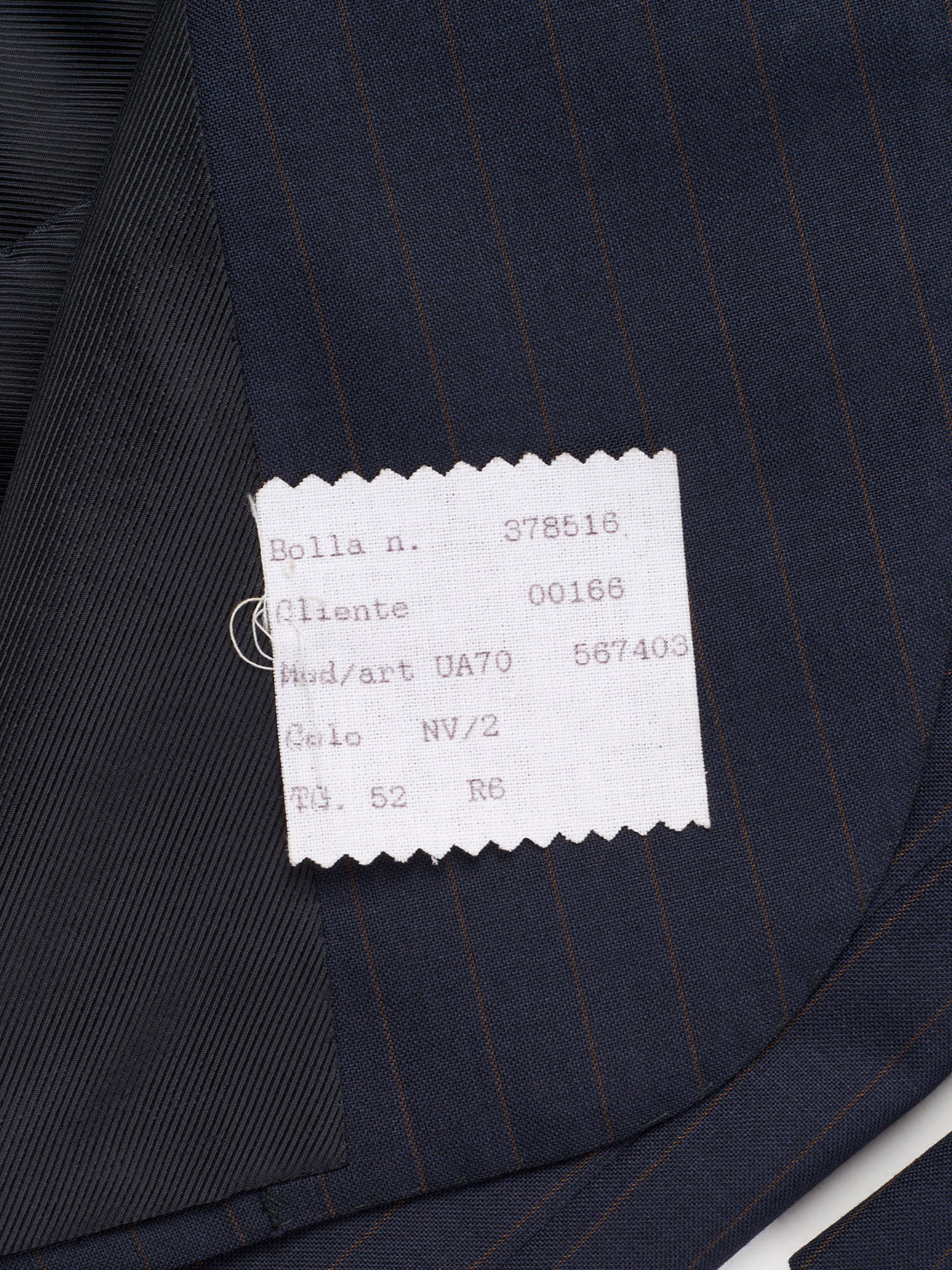 KITON Napoli Handmade Blue Pinstripe Wool Suit